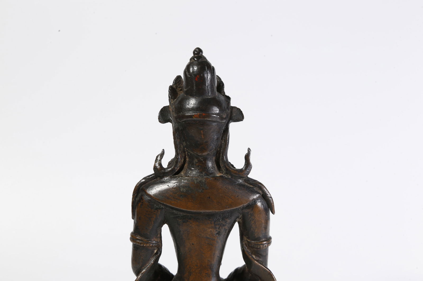 A BRONZE BUDDHA STATUE - 6