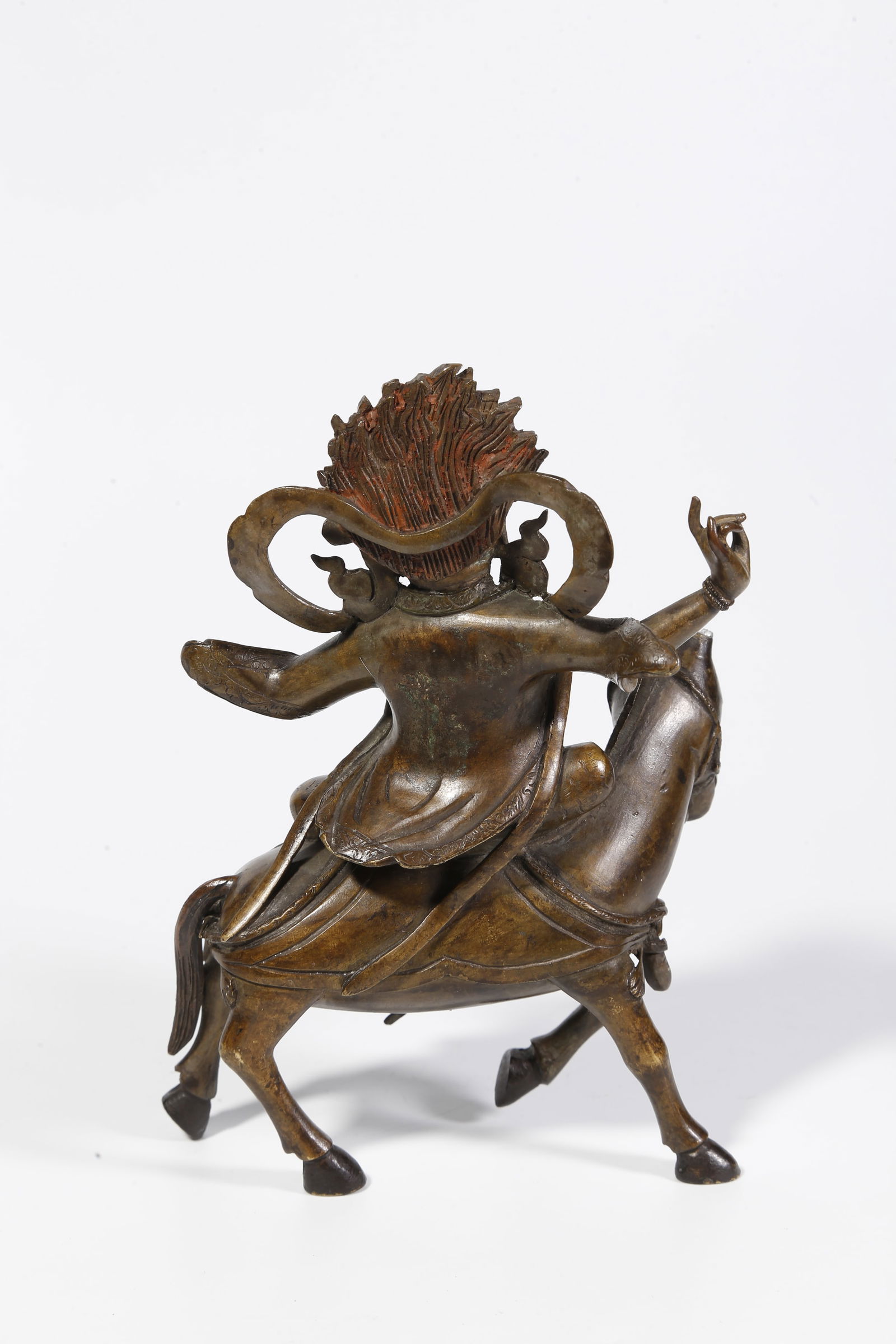 A BRONZE BUDDHA STATUE - 5