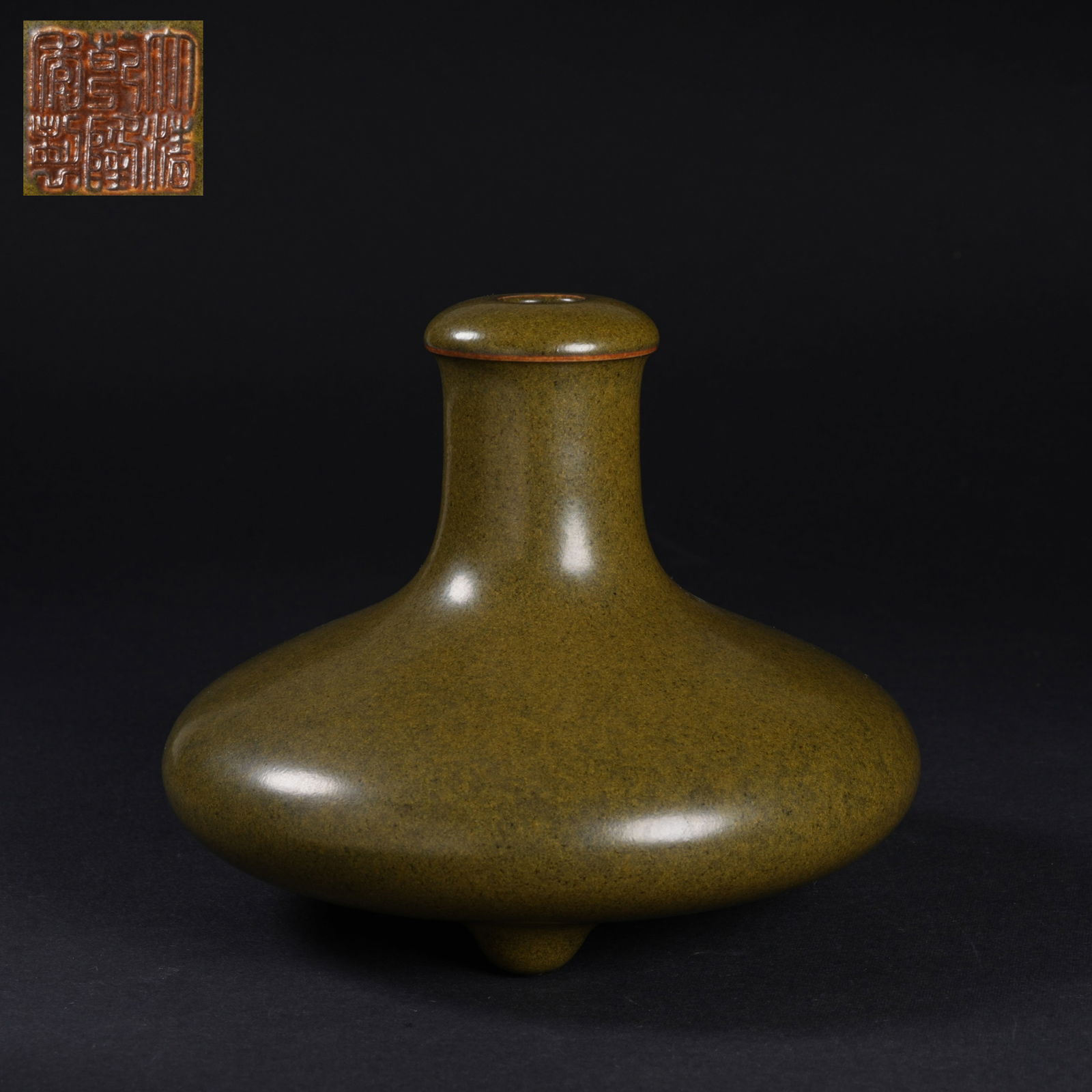 A "TEA-DUST" GLAZED FLOWER VASE (1 of 6)