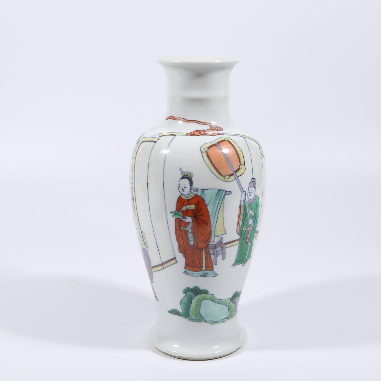 A WUCAI VASE WITH FIGURE STORY DESIGN (1 of 9)