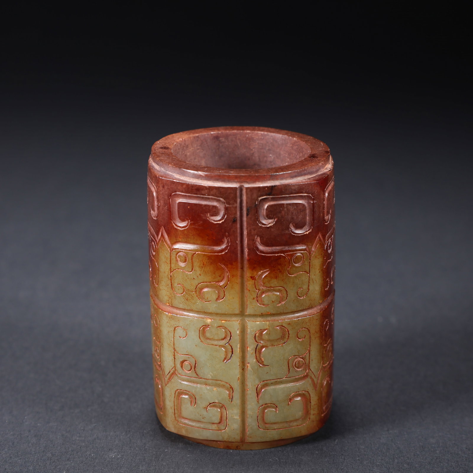 A HETIAN JADE CONG (RITUAL OBJECT): Hetian Jade Cong (Ritual Object)