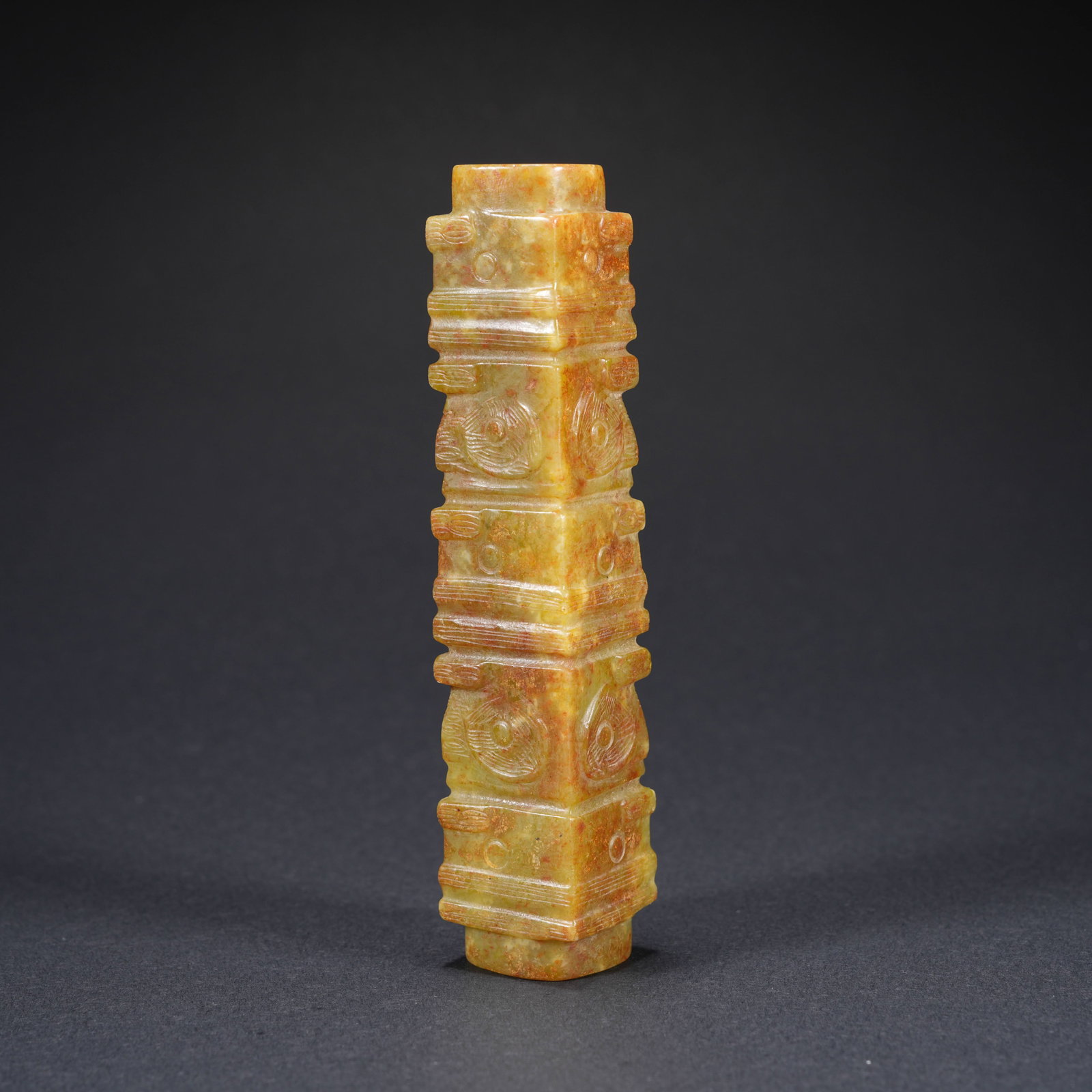 A ARCHAIC JADE CONG: Archaic Jade Cong