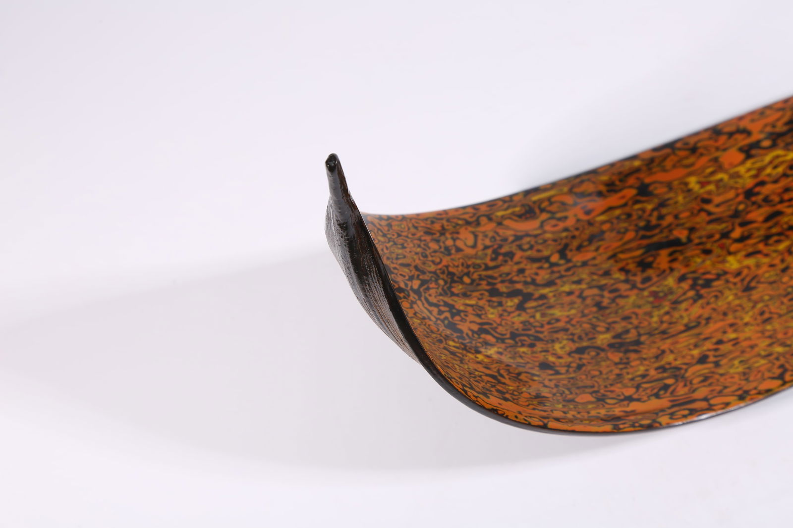 A PINEAPPLE LACQUER TEA SCOOP - 4