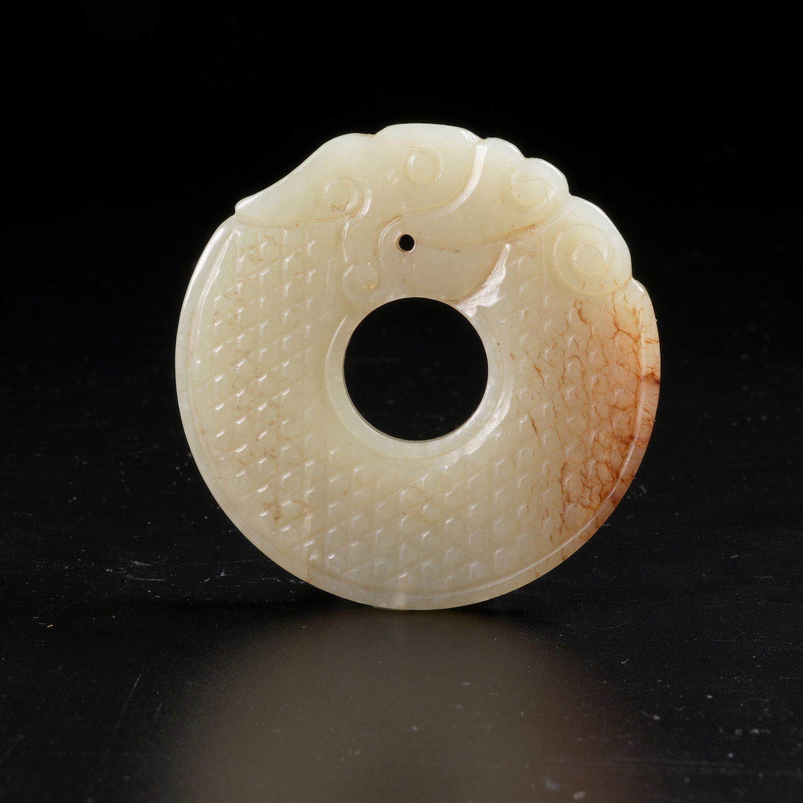 A MIDDLE-PERIOD JADE BI: Middle-Period Jade Bi