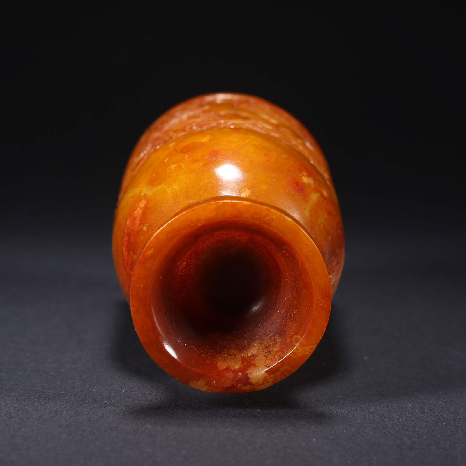 A HETIAN JADE DRAGON-PATTERNED CUP - 9