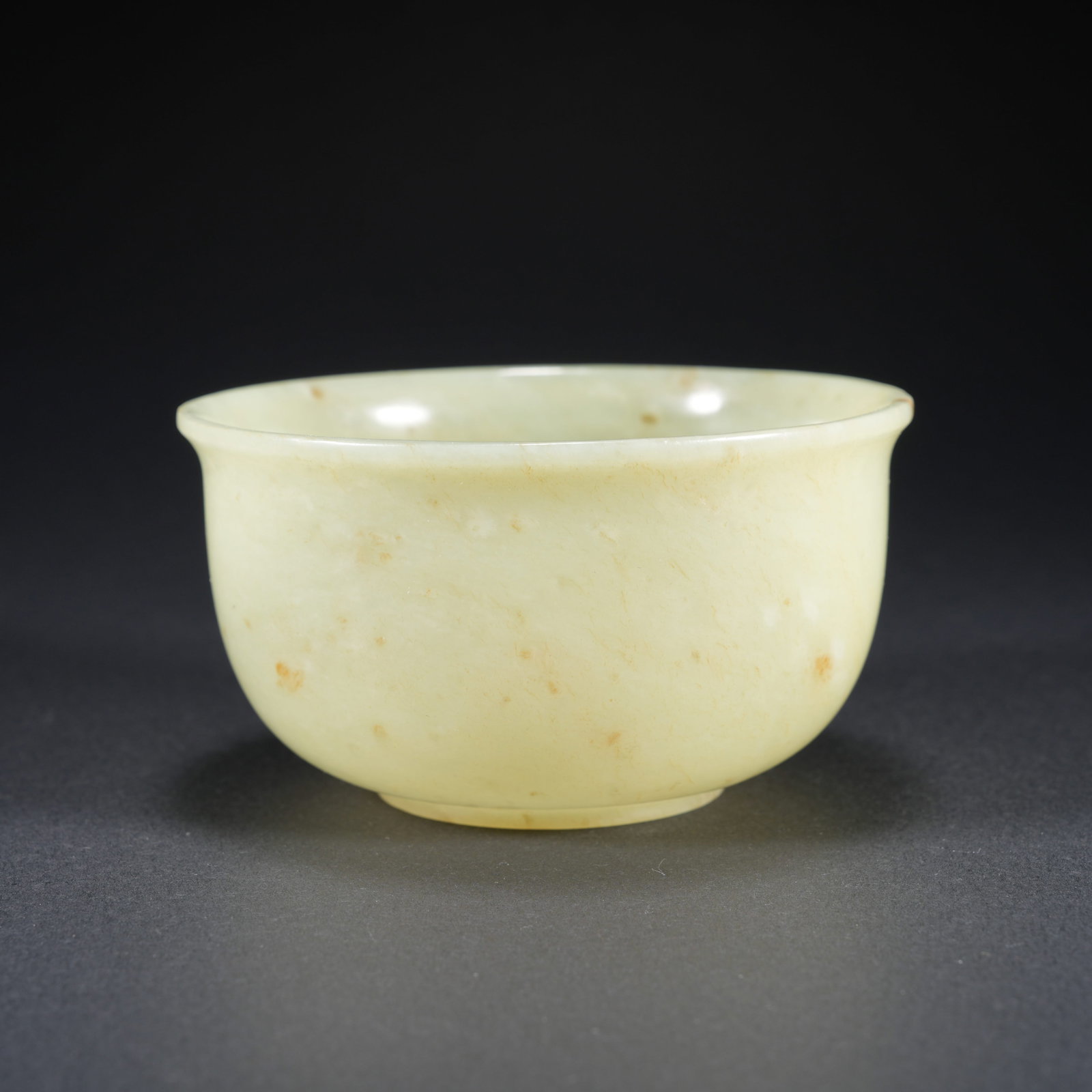 A HETIAN YELLOW JADE BOWL (1 of 9)