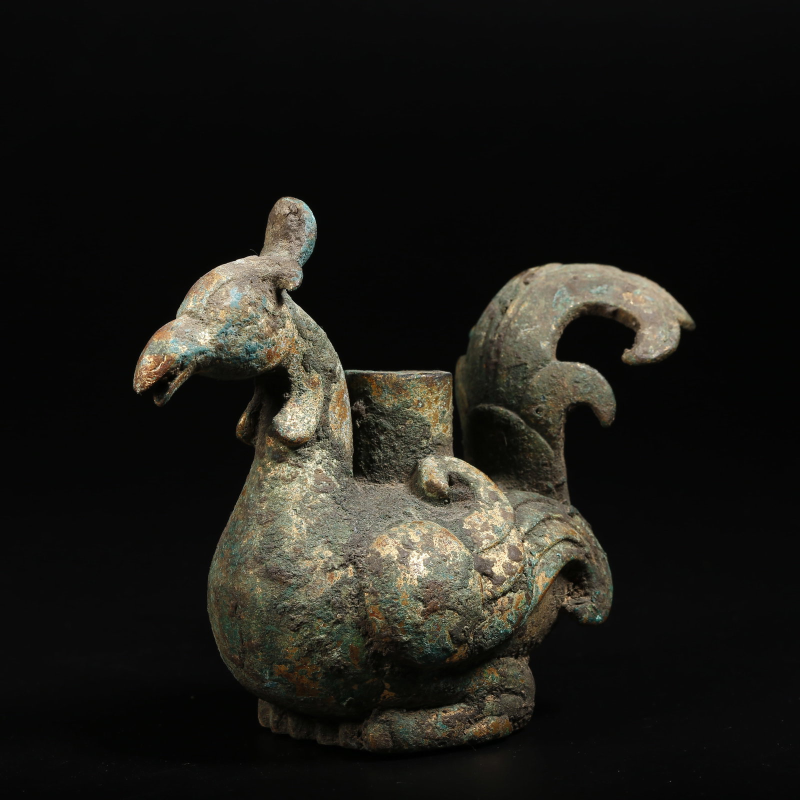 A GILT-BRONZE BIRD-SHAPED INCENSE HOLDER (1 of 11)