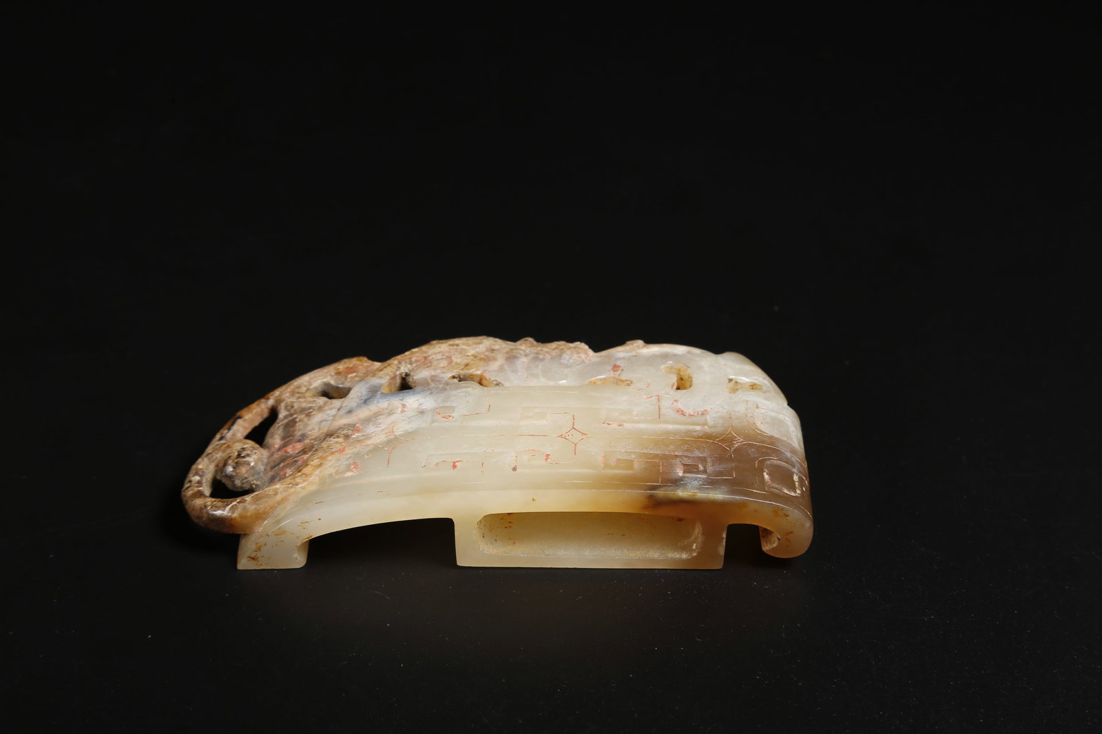 A ANCIENT JADE SWORD FITTING - 2
