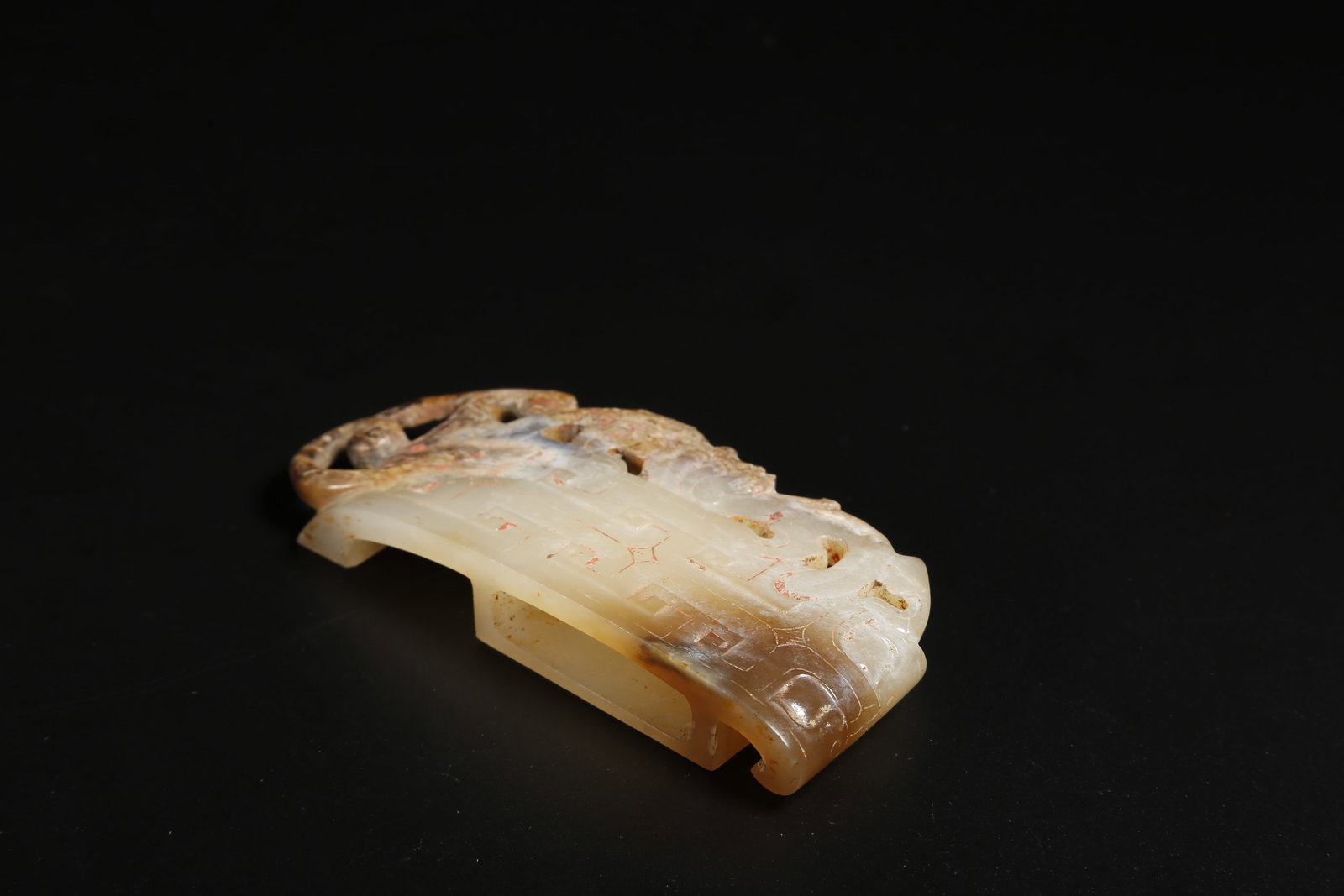 A ANCIENT JADE SWORD FITTING - 3