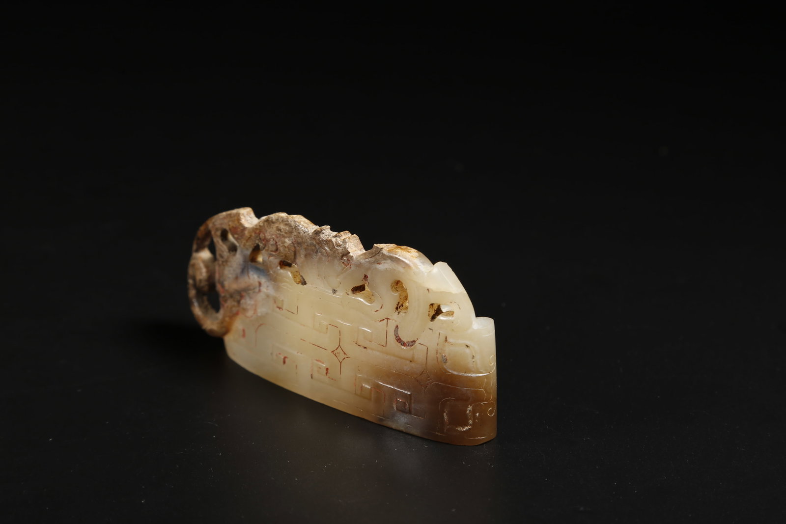 A ANCIENT JADE SWORD FITTING - 5