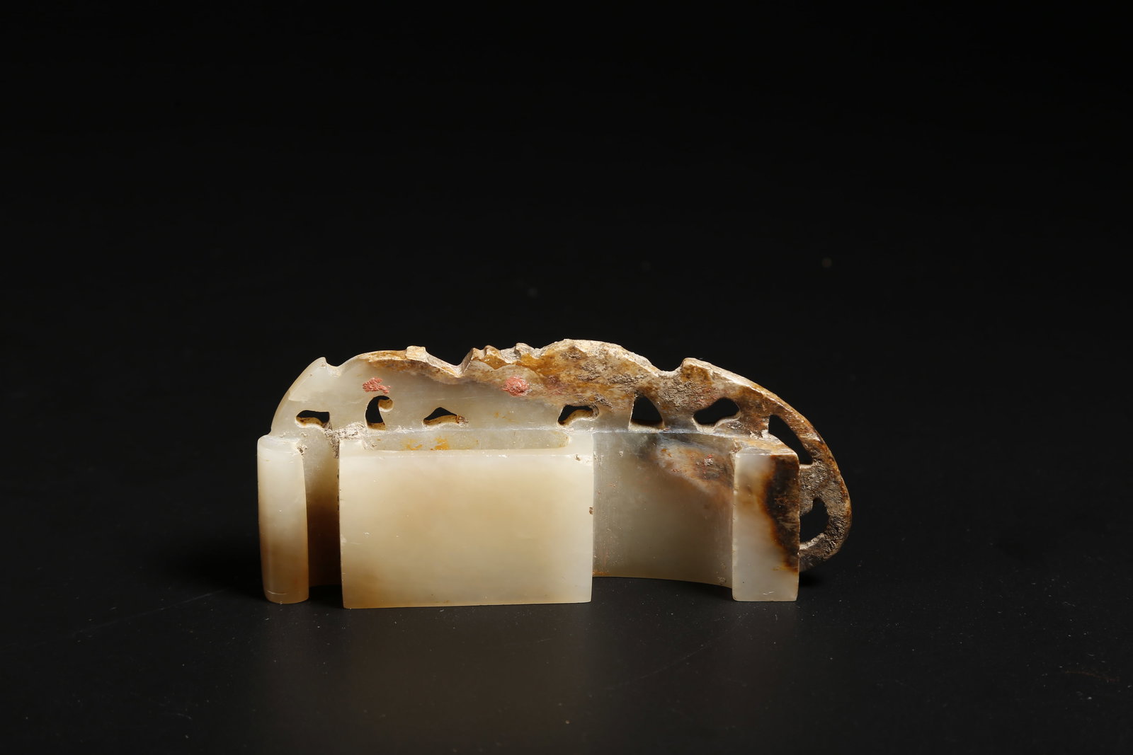 A ANCIENT JADE SWORD FITTING - 7