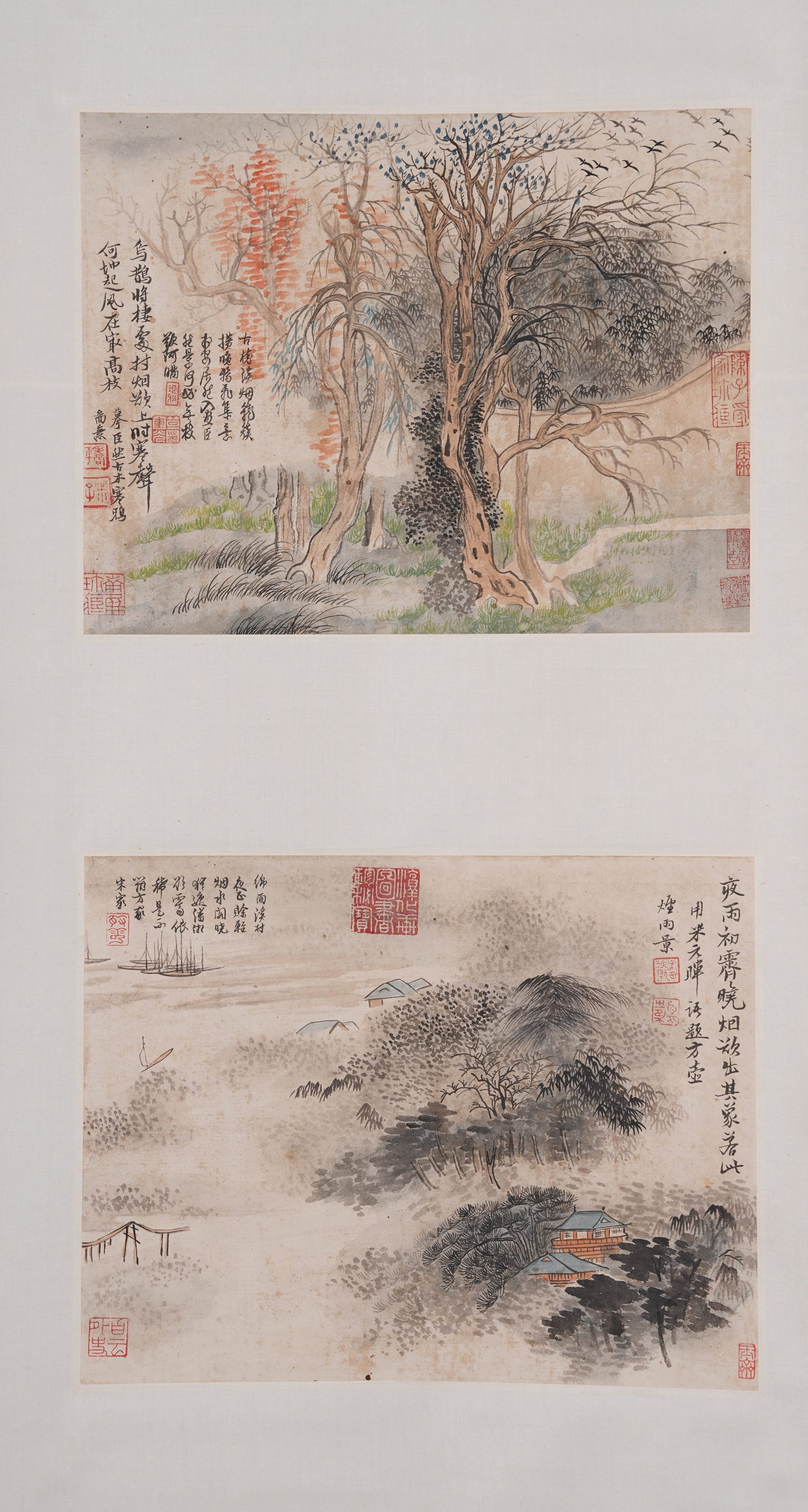 A LANDSCAPE PAINTING ON PAPER BY YUN SHOUPING.惲壽平 (1 of 10)