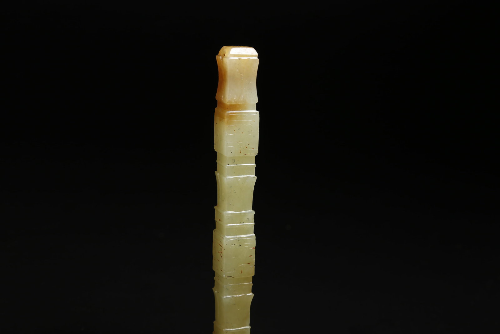 A ANCIENT JADE CONICAL OBJECT - 8