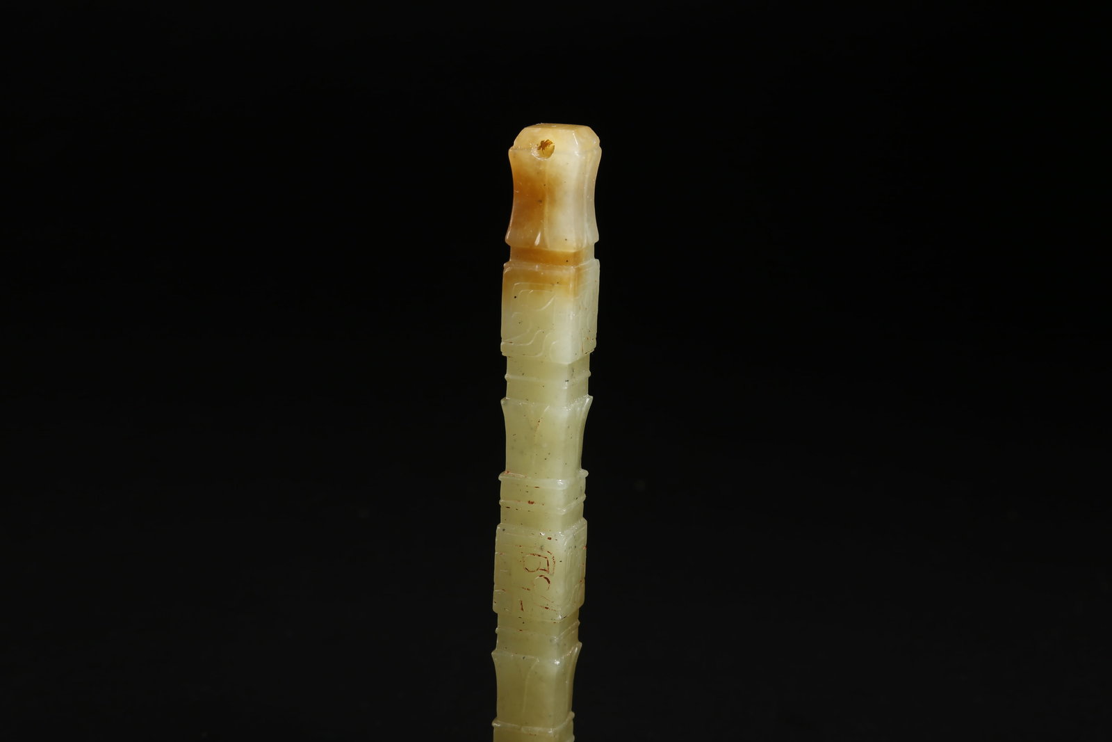 A ANCIENT JADE CONICAL OBJECT - 9