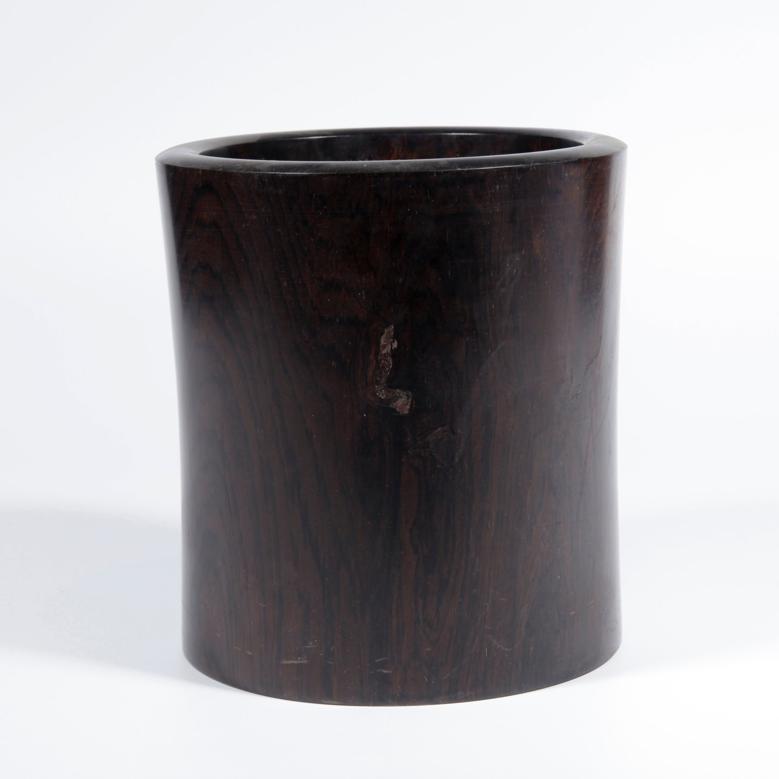 A ZITAN WOOD CARVING BRUSH HOLDER (1 of 10)