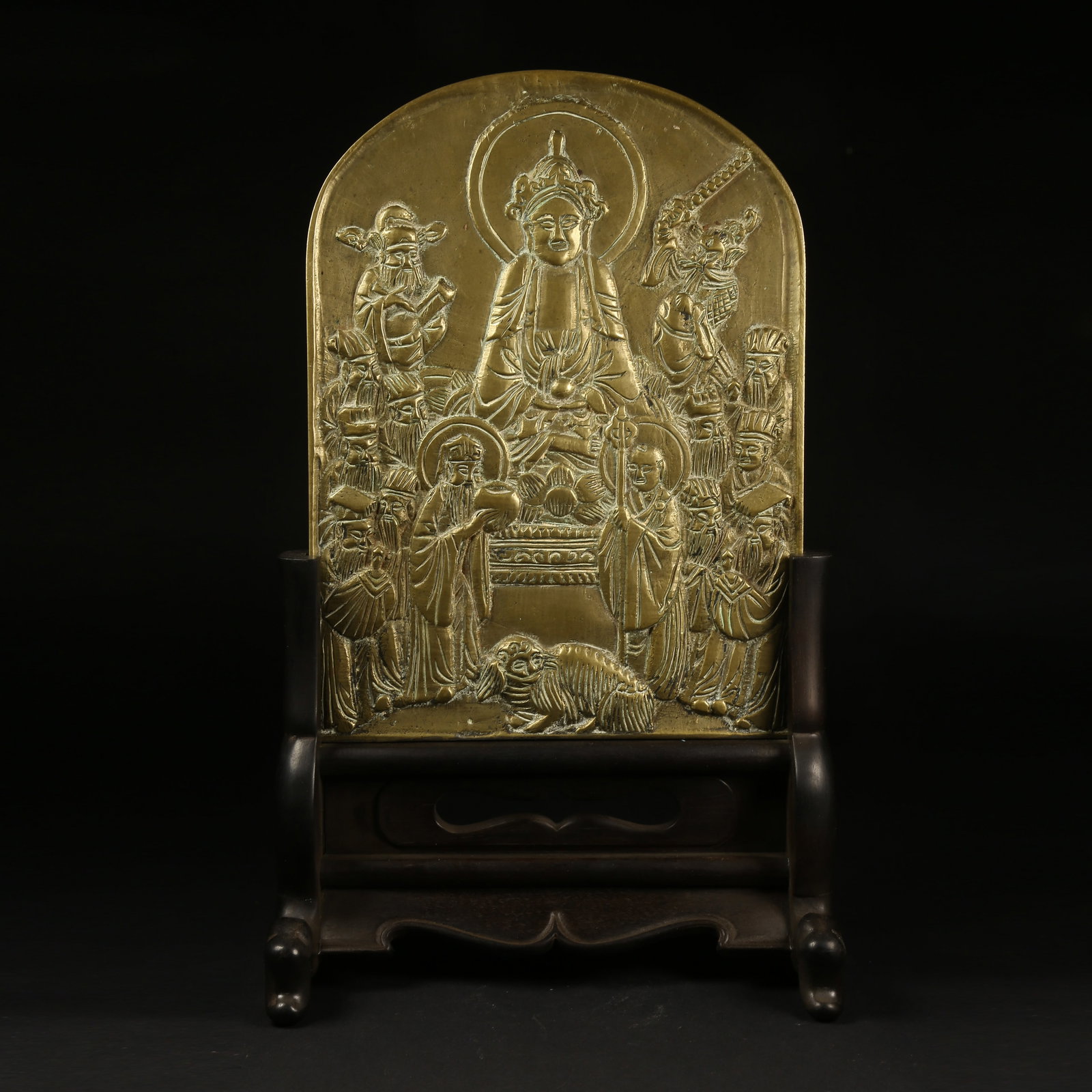 A BRONZE K?ITIGARBHA BODHISATTVA TABLET (1 of 9)