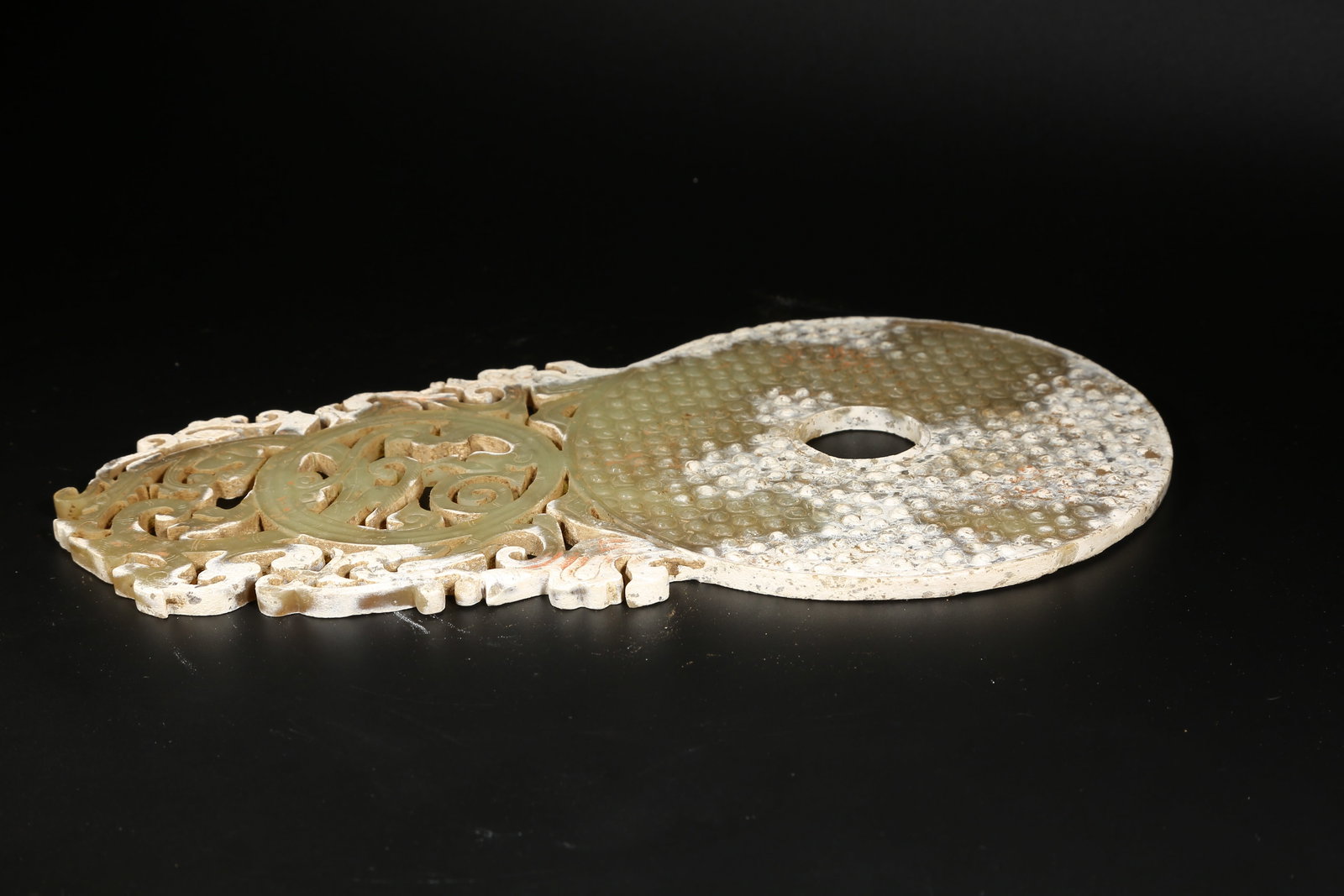 A ANCIENT JADE EXPANDED-EDGE BI DISK - 7