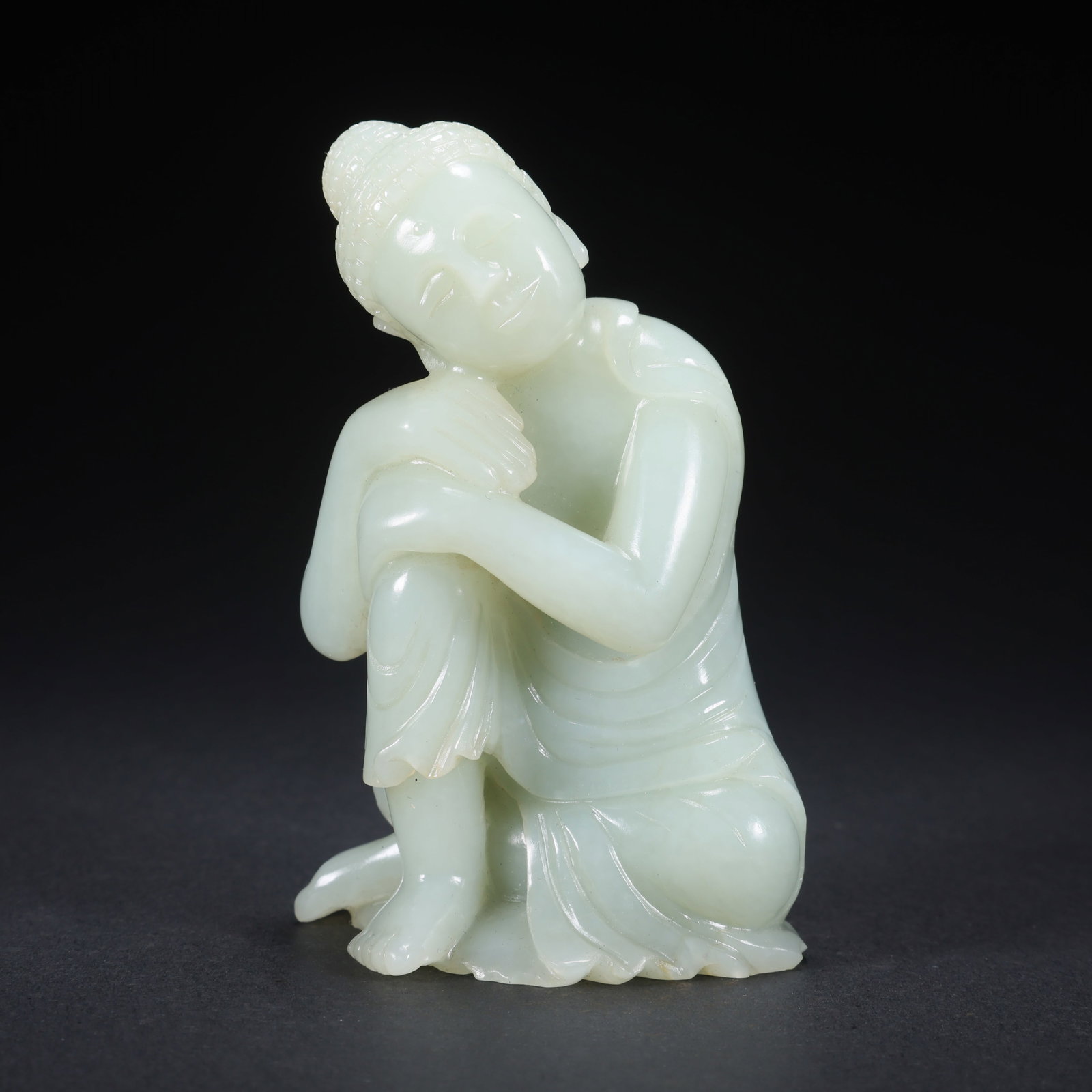 A HETIAN JADE MEDITATIVE BUDDHA (1 of 9)