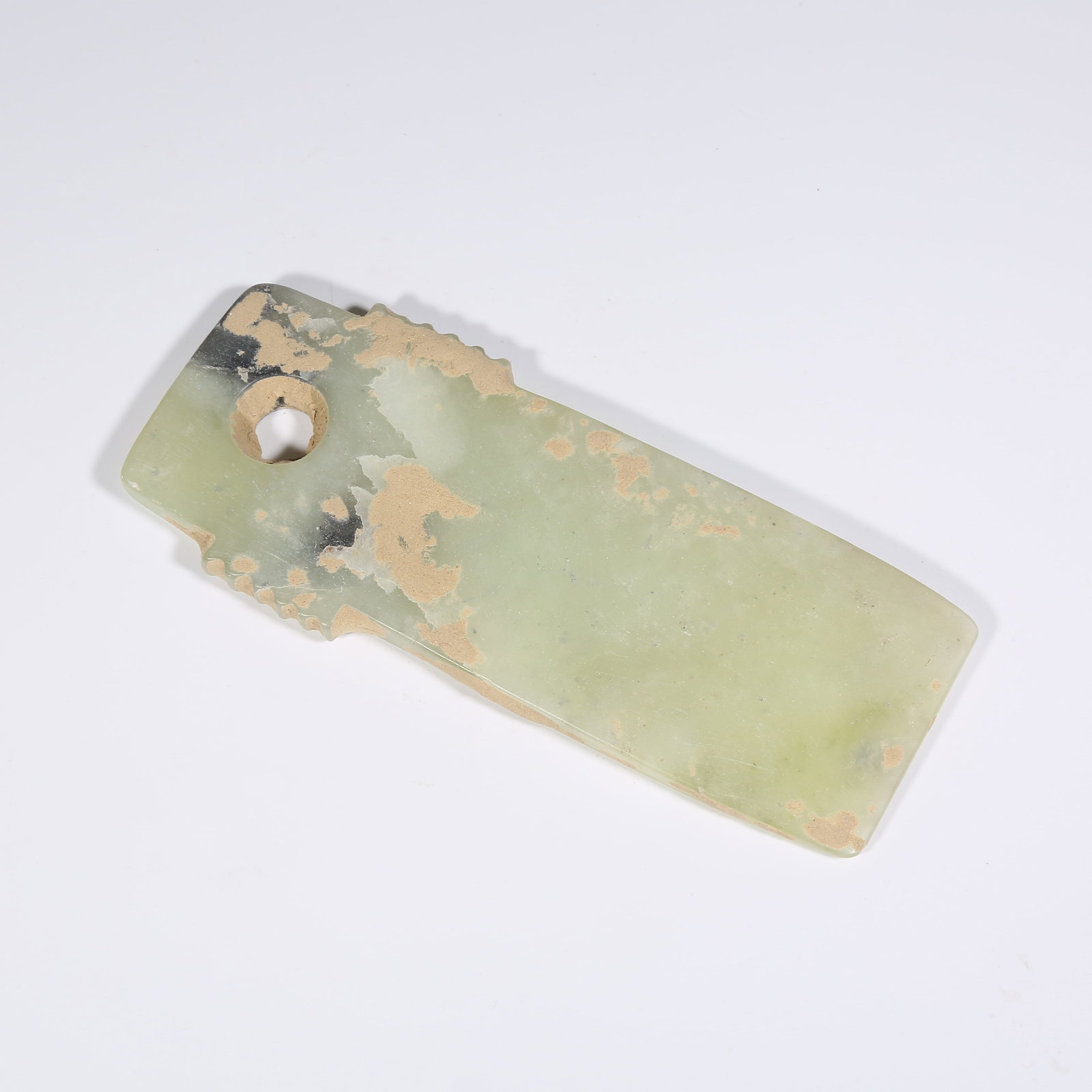 A ANCIENT JADE YAO ZHANG FROM QIJIA CULTURE (1 of 9)