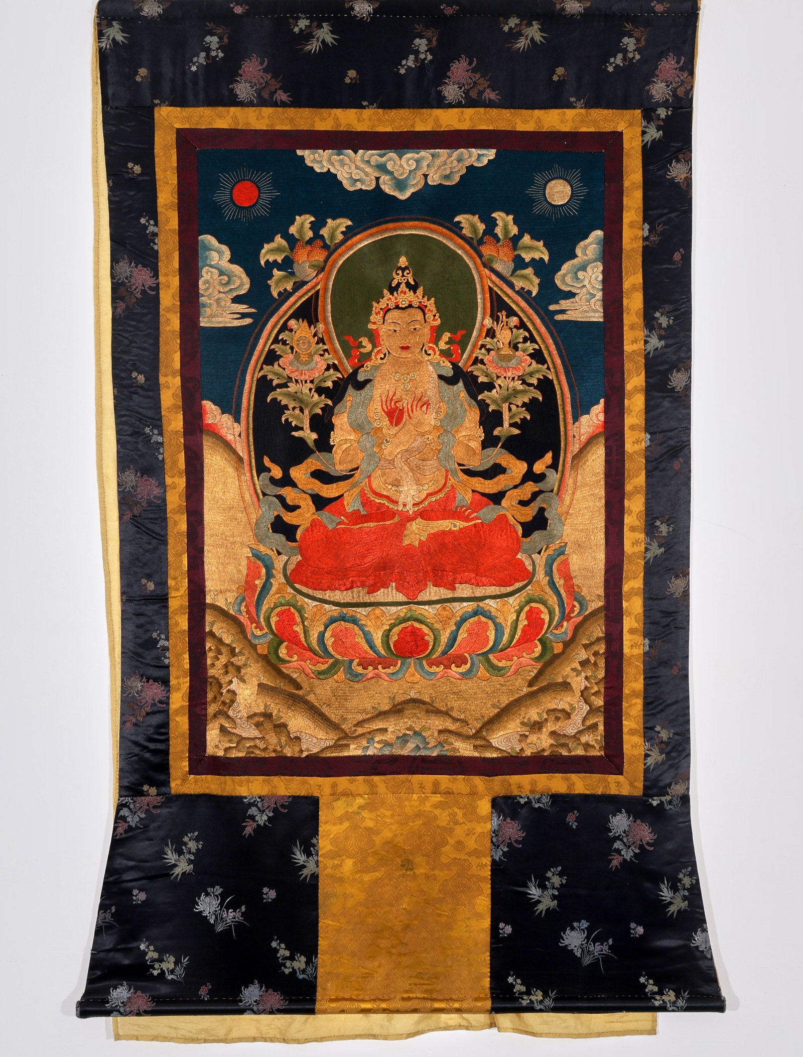 A THANGKA OF AVALOKITESHVARA (GUANYIN) ICONOGRAPHY (1 of 9)