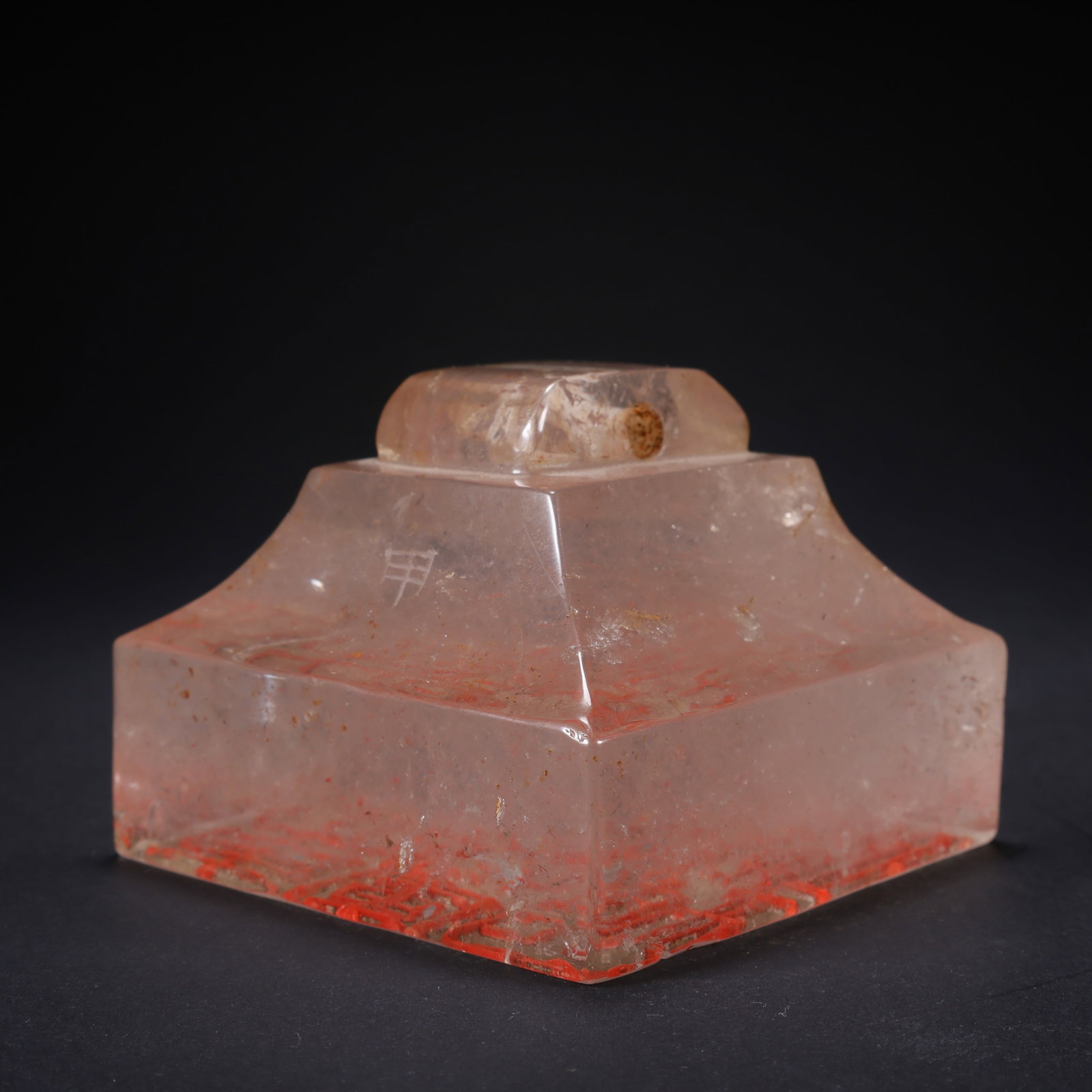 A CRYSTAL SQUARE SEAL - 6