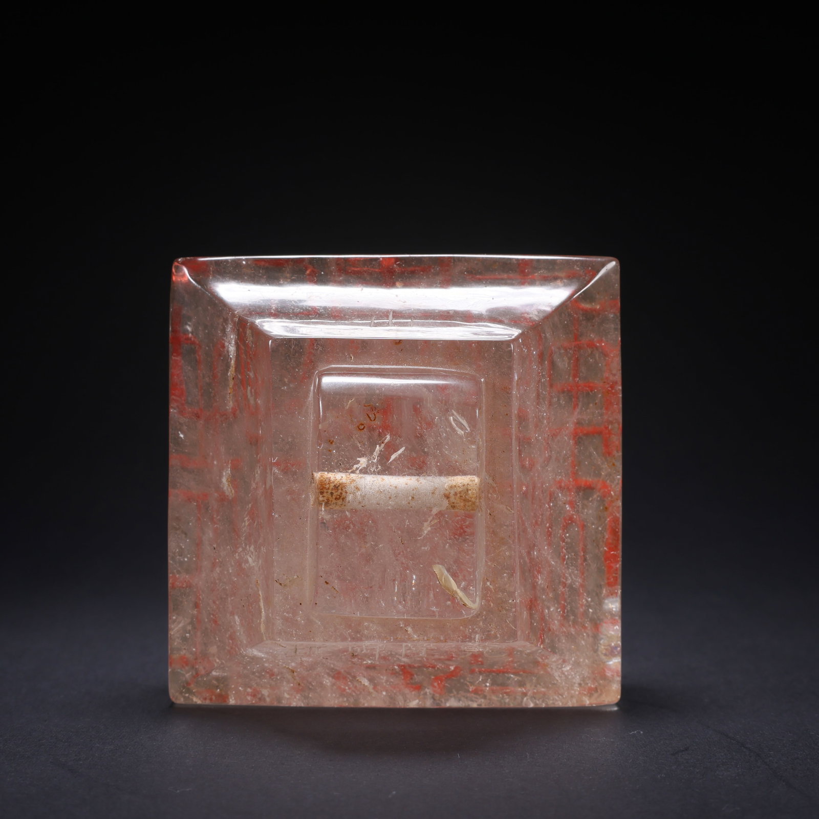 A CRYSTAL SQUARE SEAL - 8