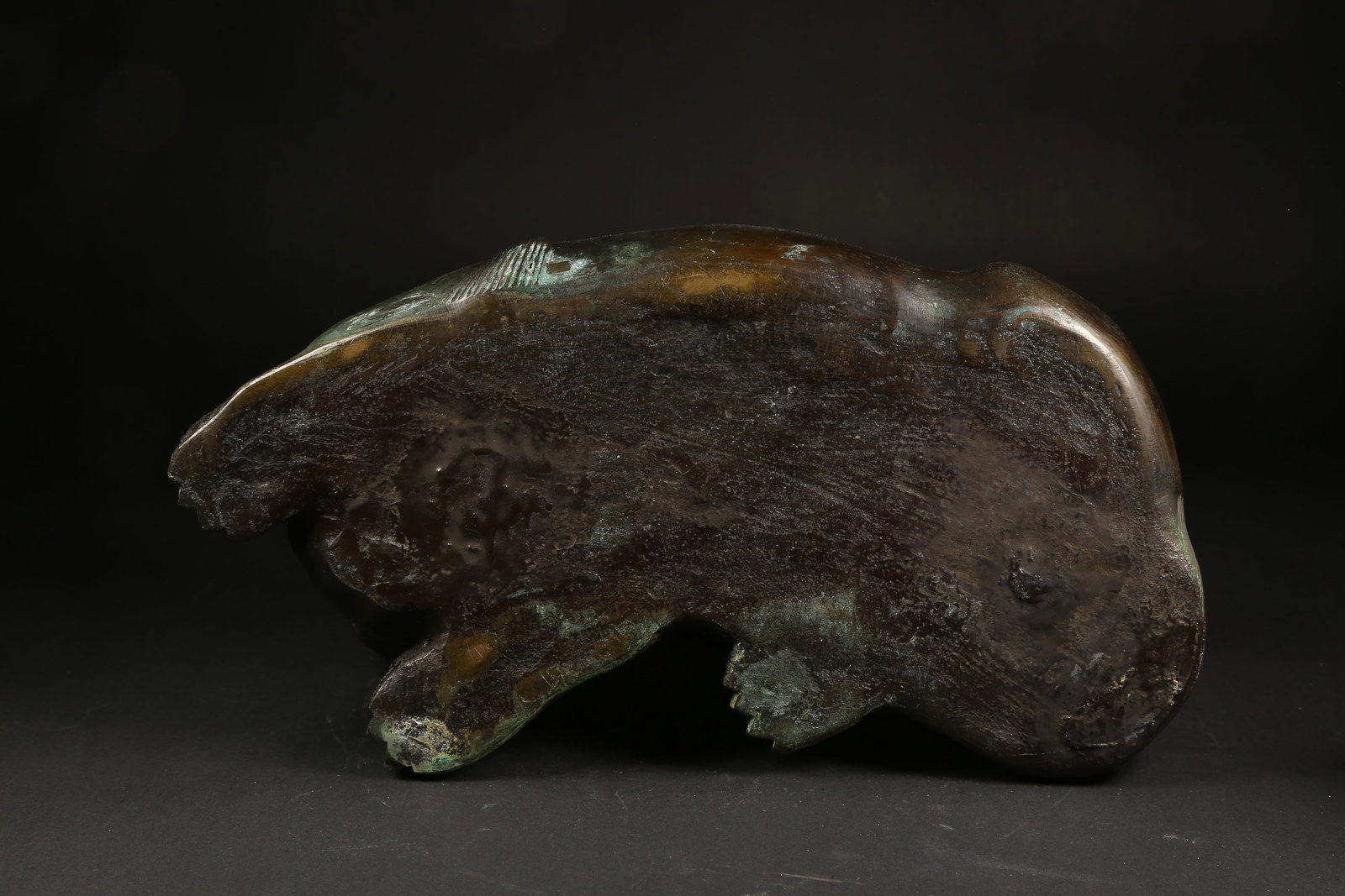 A BRONZE ARHAT STATUE - 9