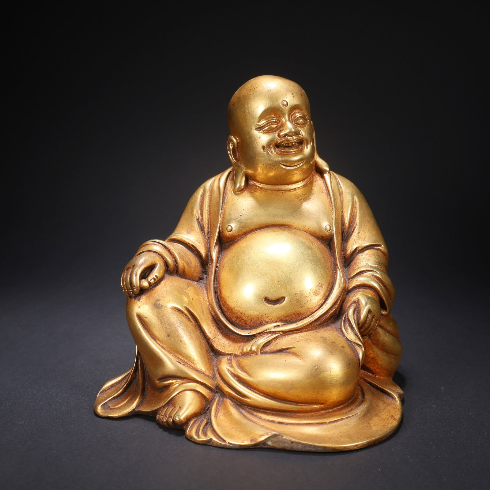 A GILT-COPPER MAITREYA BUDDHA (1 of 9)
