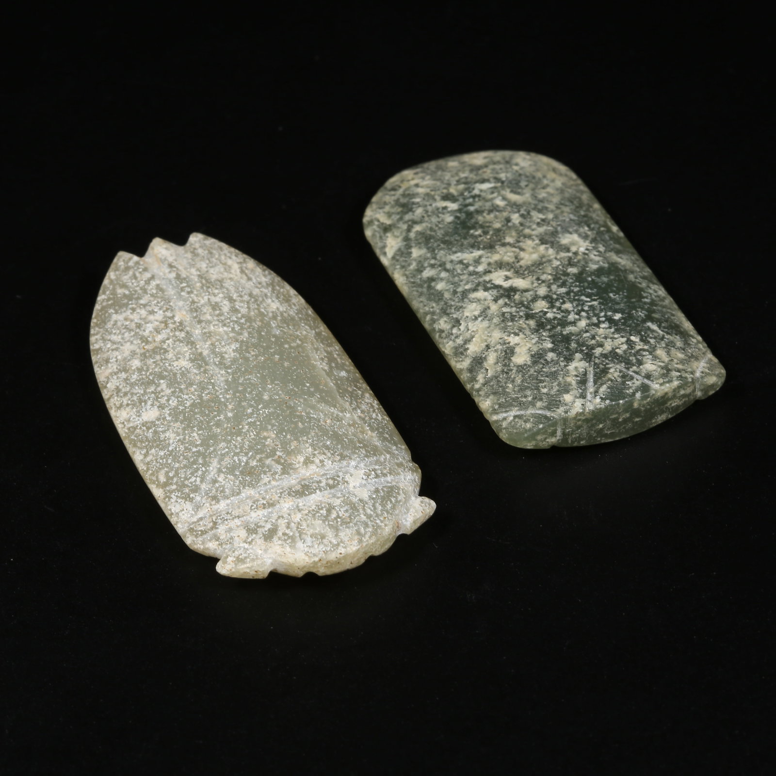 A SET OF ANCIENT JADE CICADAS (1 of 8)
