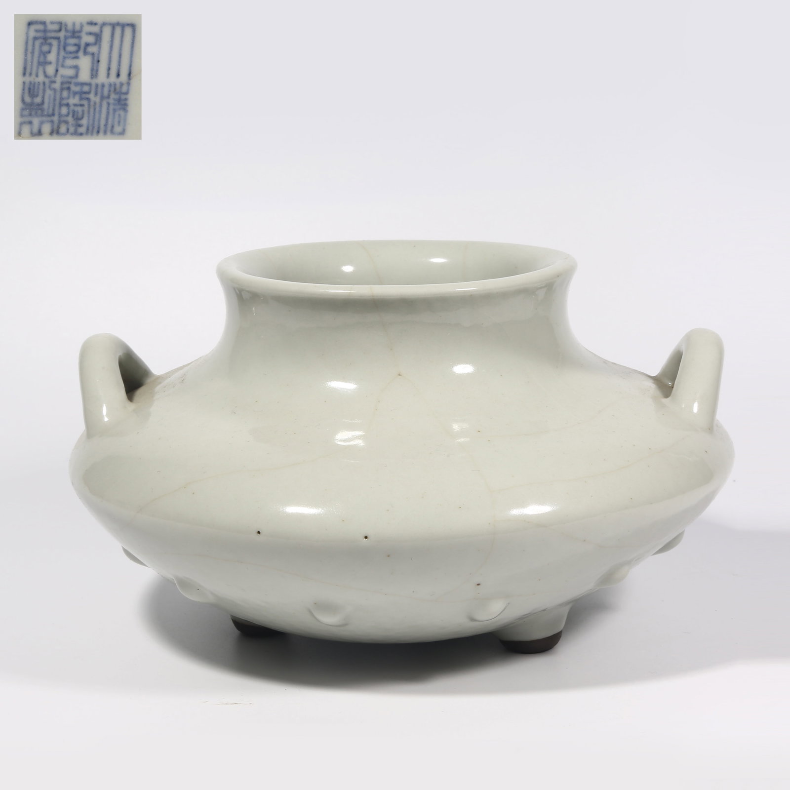 A IMITATION GUAN KILN FISH BASKET ZUN (1 of 9)