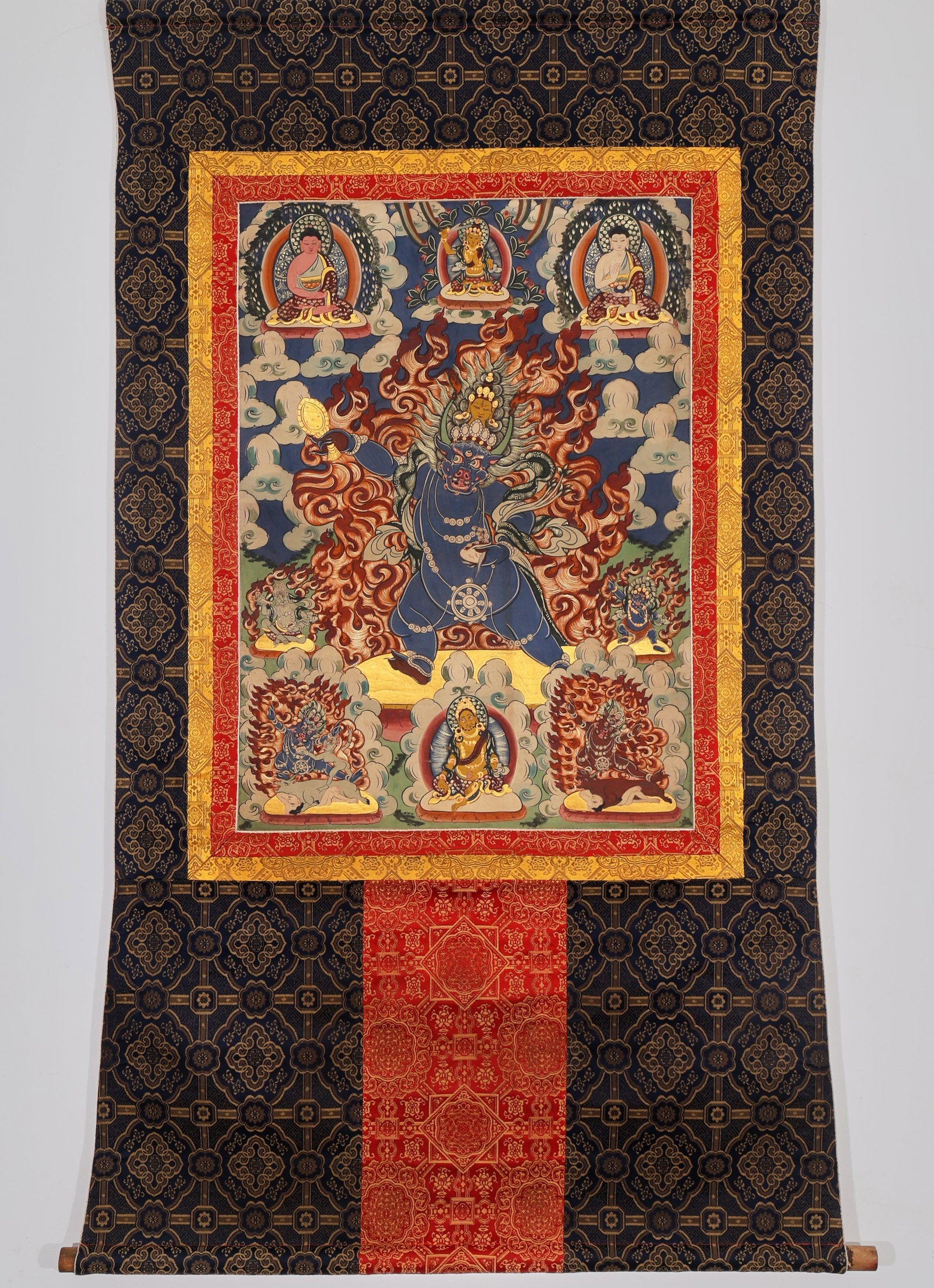 A THANGKA OF MAH?KALA (GREAT WRATHFUL DEITY) (1 of 9)