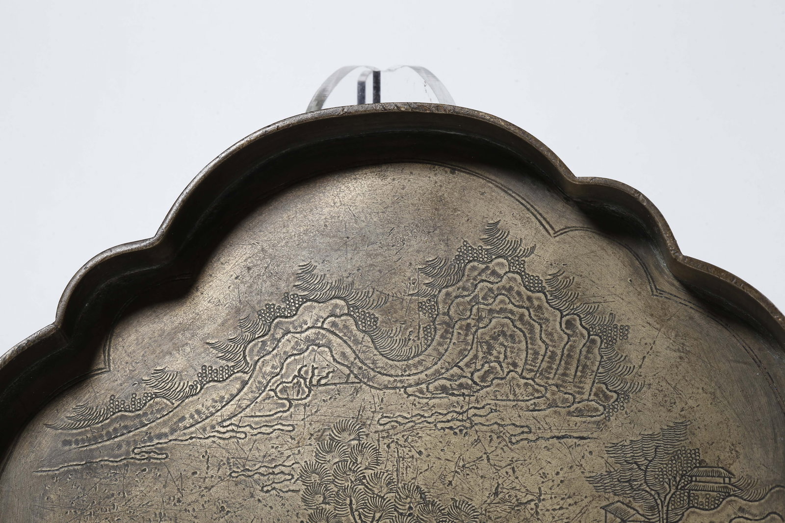 A BRONZE LANDSCAPE-PATTERNED PLATE - 2