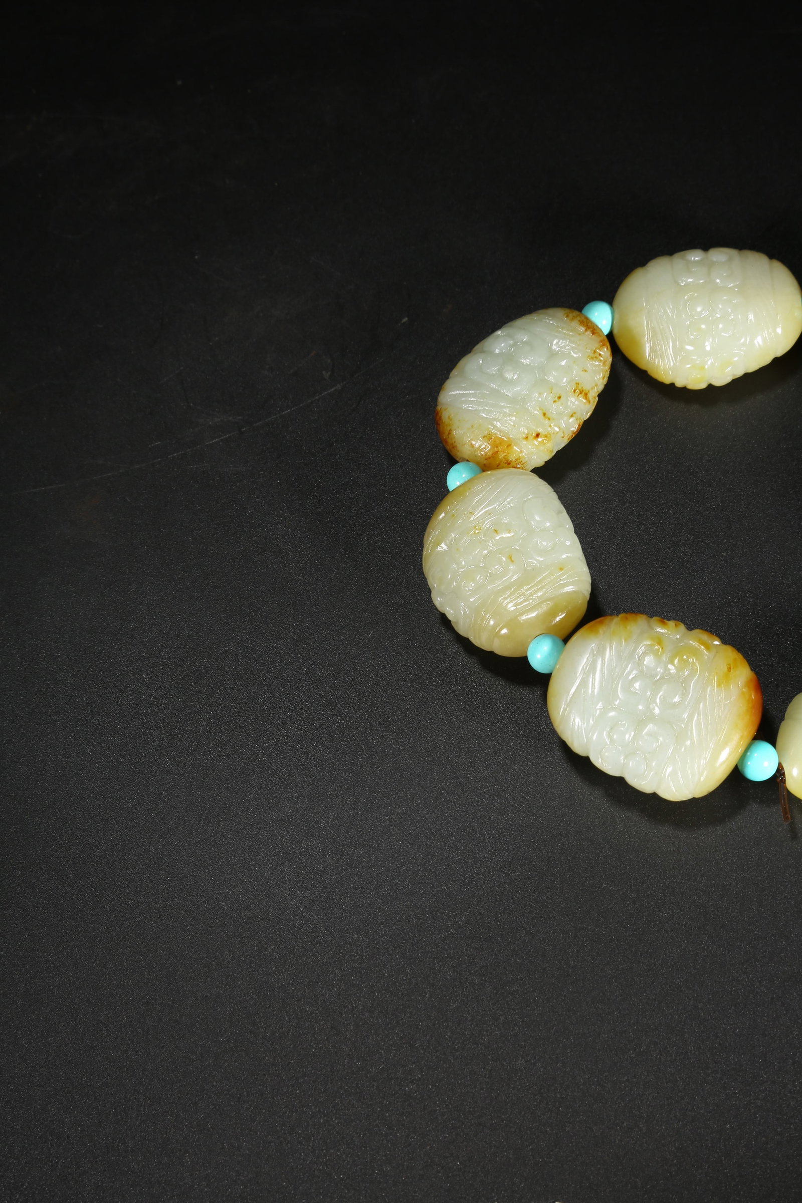A HETIAN JADE CLOUD PATTERN BRACELET - 6