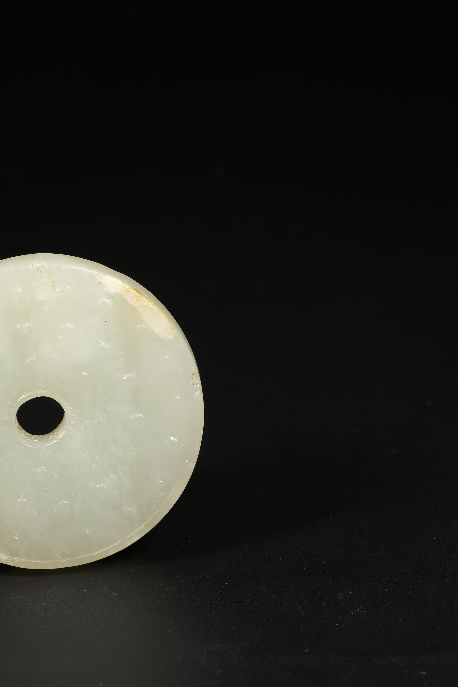 A HETIAN JADE BI DISK WITH CLOUD PATTERN - 6