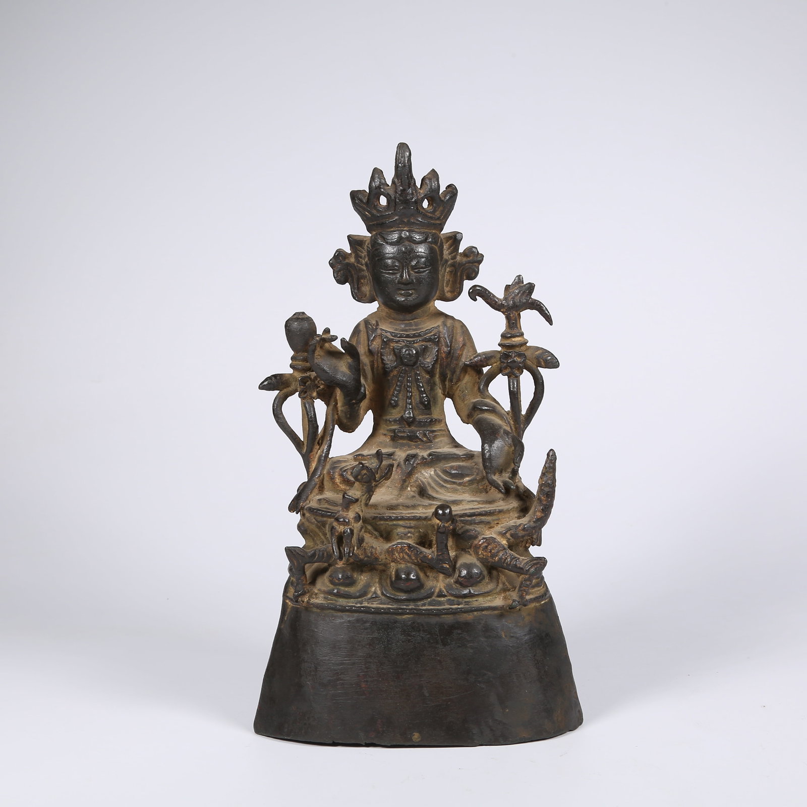 A BRONZE GUANYIN FIGURE (1 of 8)
