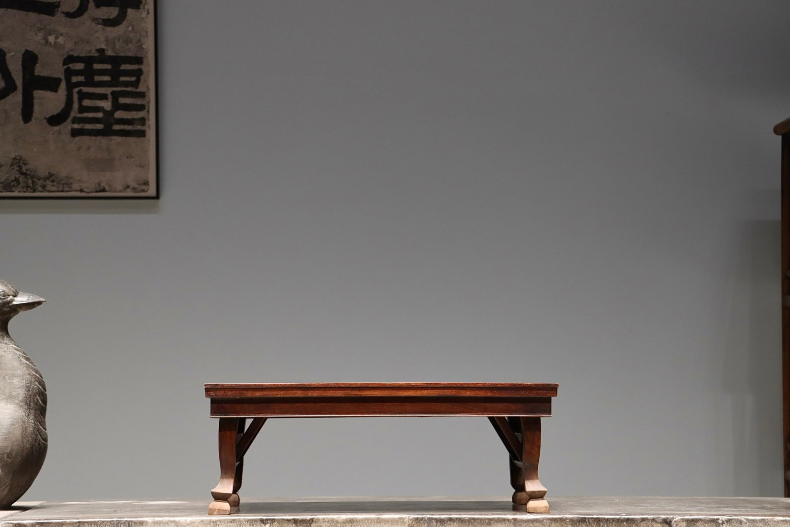 A HUANGHUALI CAMPAIGN TEA TABLE: Huanghuali campaign tea table
