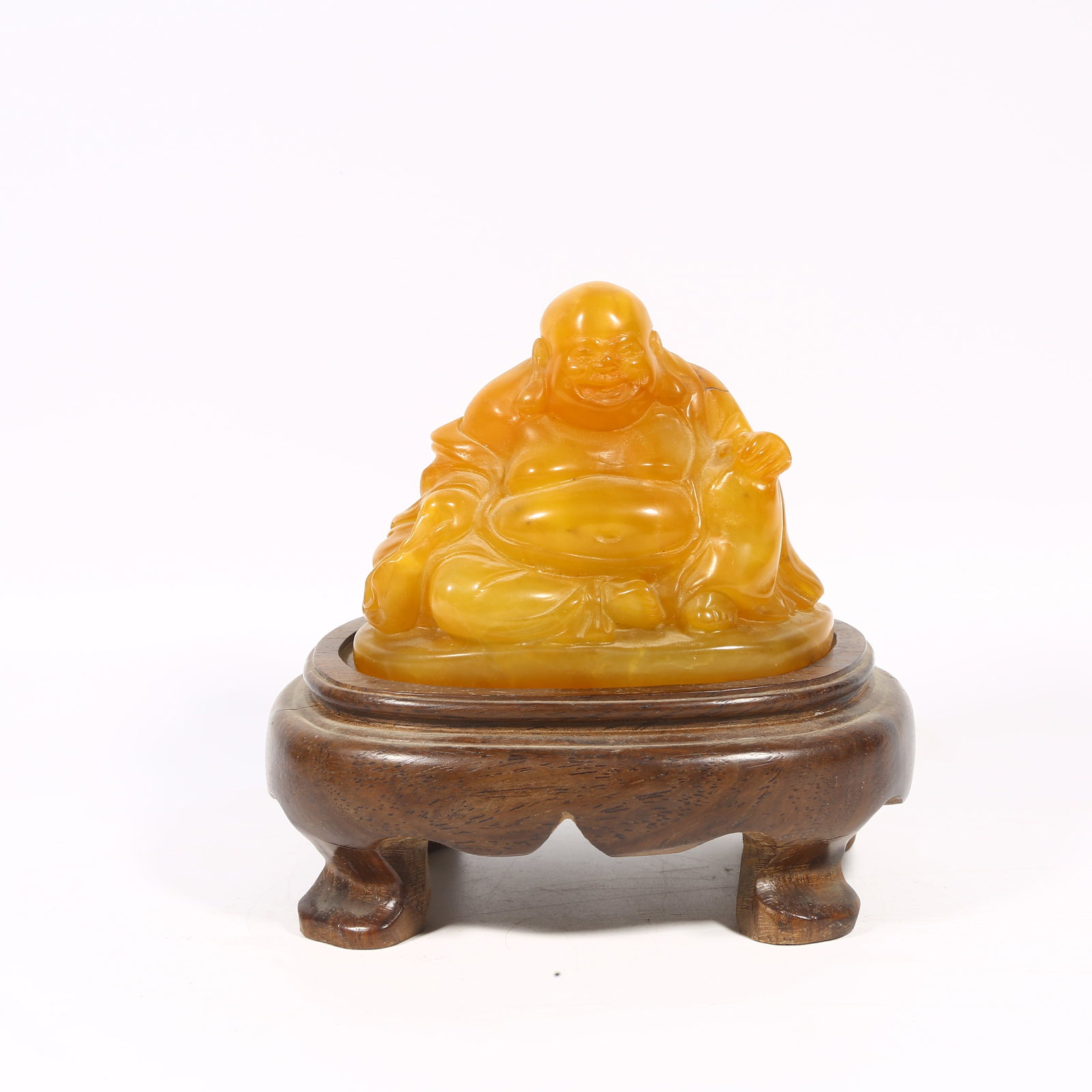 A SHOUSHAN TIANHUANG STONE SEAL WITH MAITREYA BUDDHA DESIGN (1 of 8)