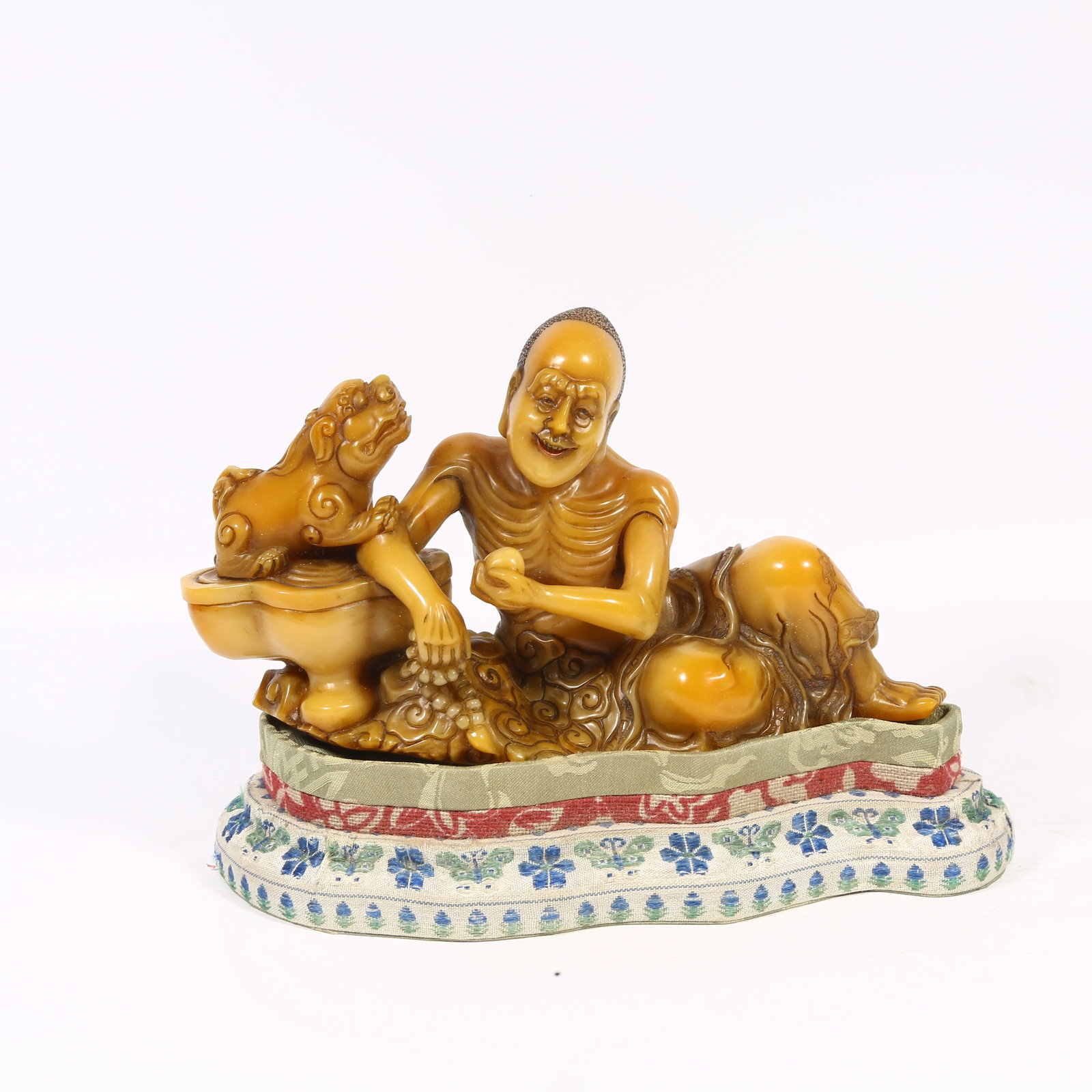 A SHOUSHAN STONE ARHAT ORNAMENT (1 of 8)