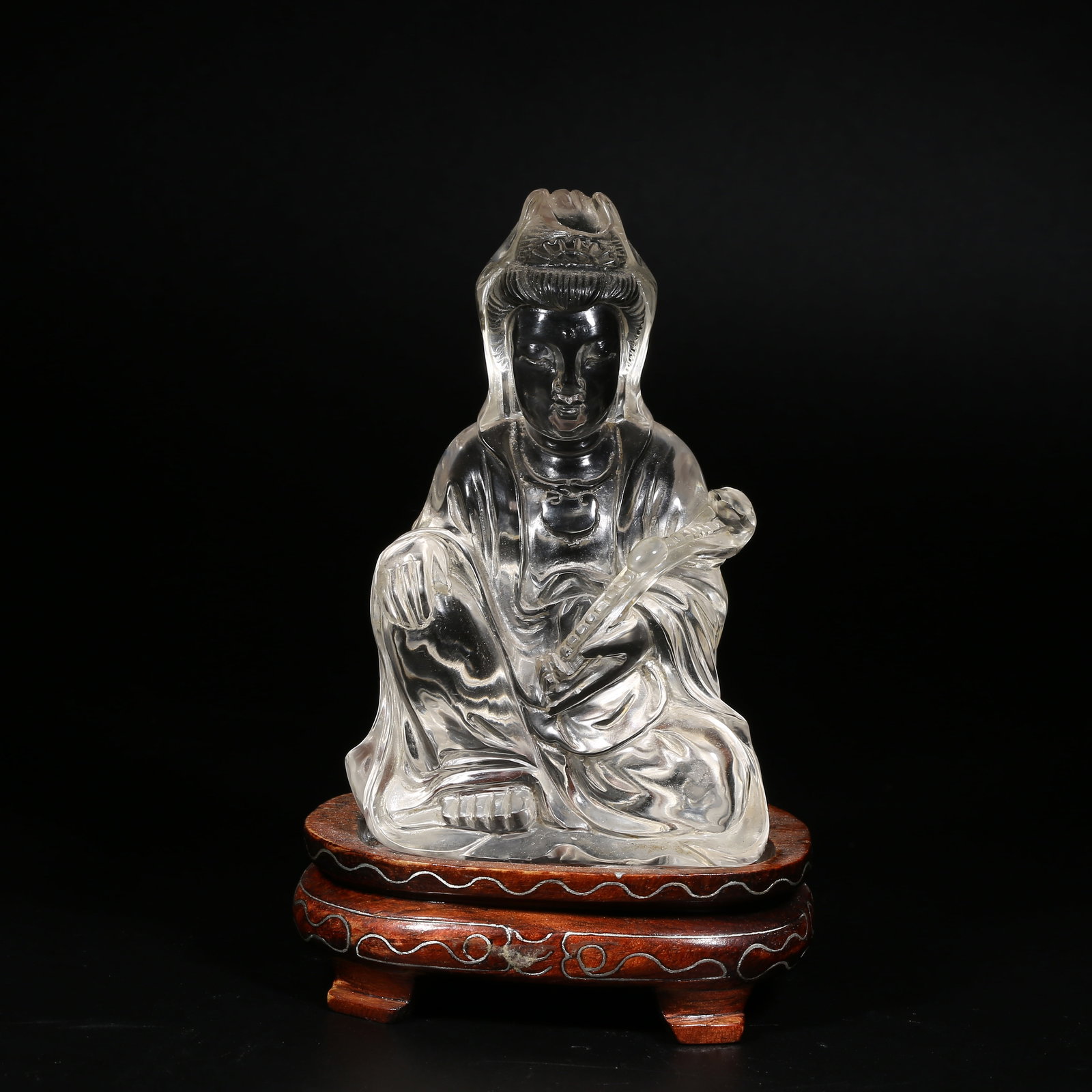 A CRYSTAL GUANYIN BODHISATTVA (1 of 8)