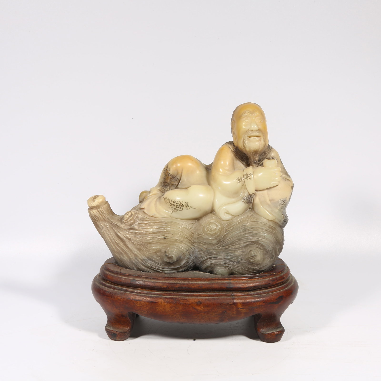 A SHOUSHAN STONE FIGURE ORNAMENT (1 of 8)