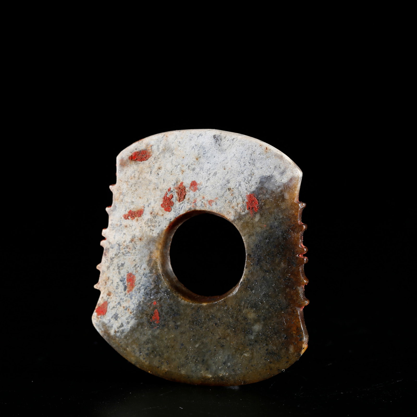 A ANCIENT JADE CARVED PENDANT: Ancient Jade Carved Pendant