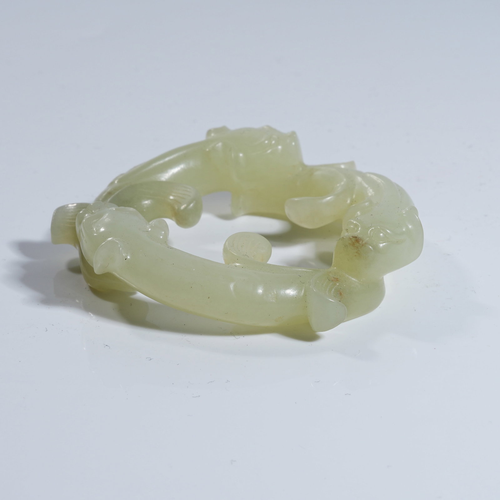 A ANCIENT JADE DRAGON AND PHOENIX RING (1 of 8)