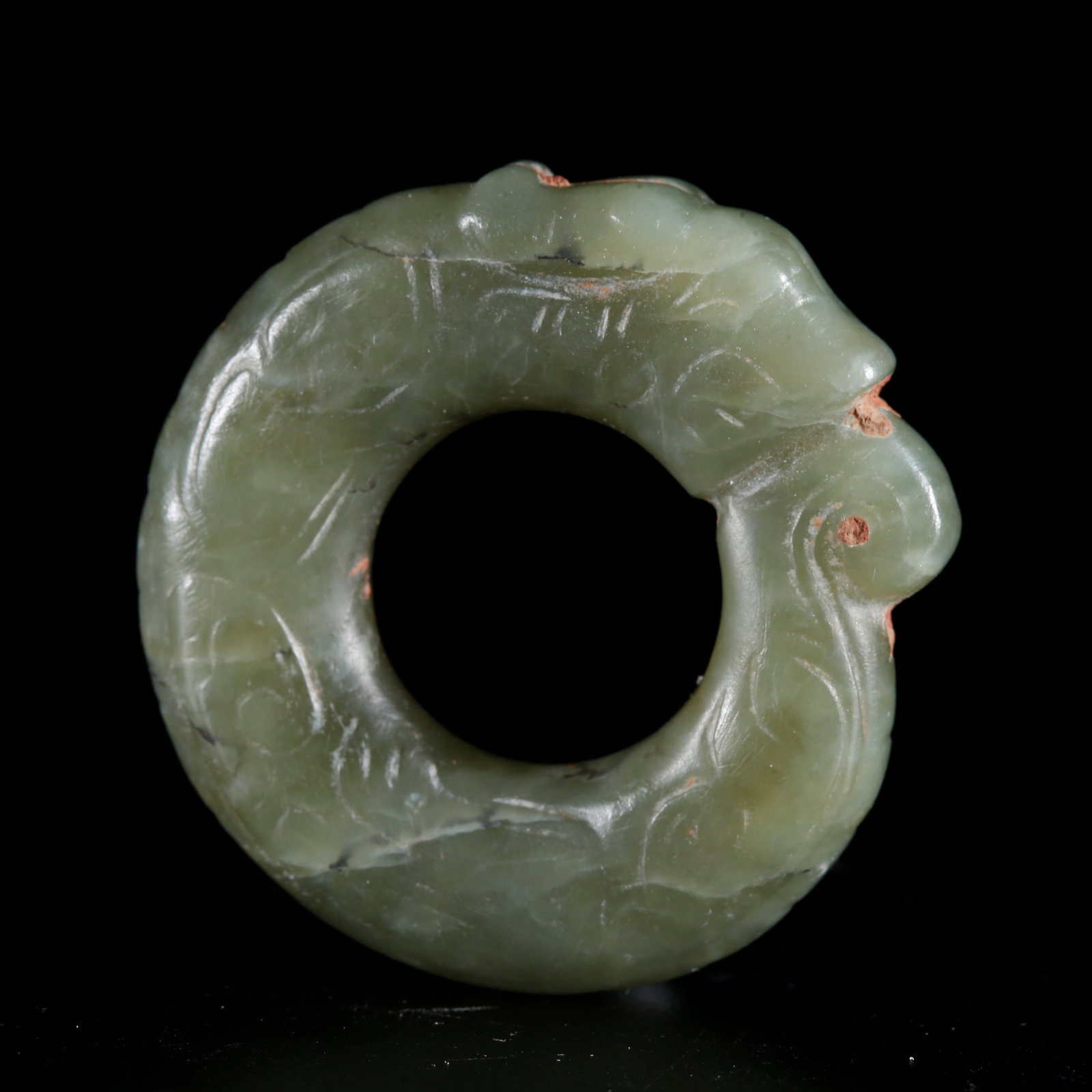 A HETIAN JADE PENDANT ORNAMENT (1 of 9)