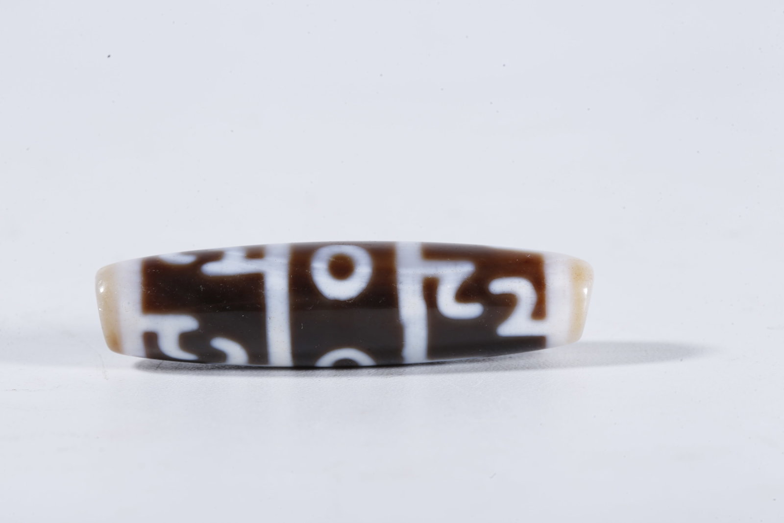 A THREE-EYE DZI BEAD - 6
