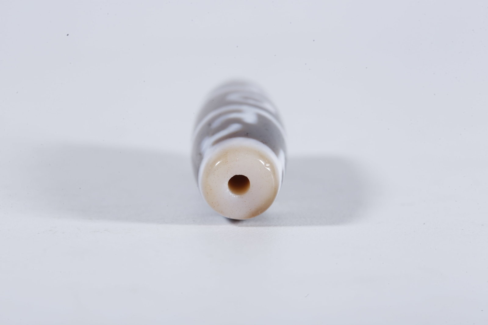 A THREE-EYE DZI BEAD - 8