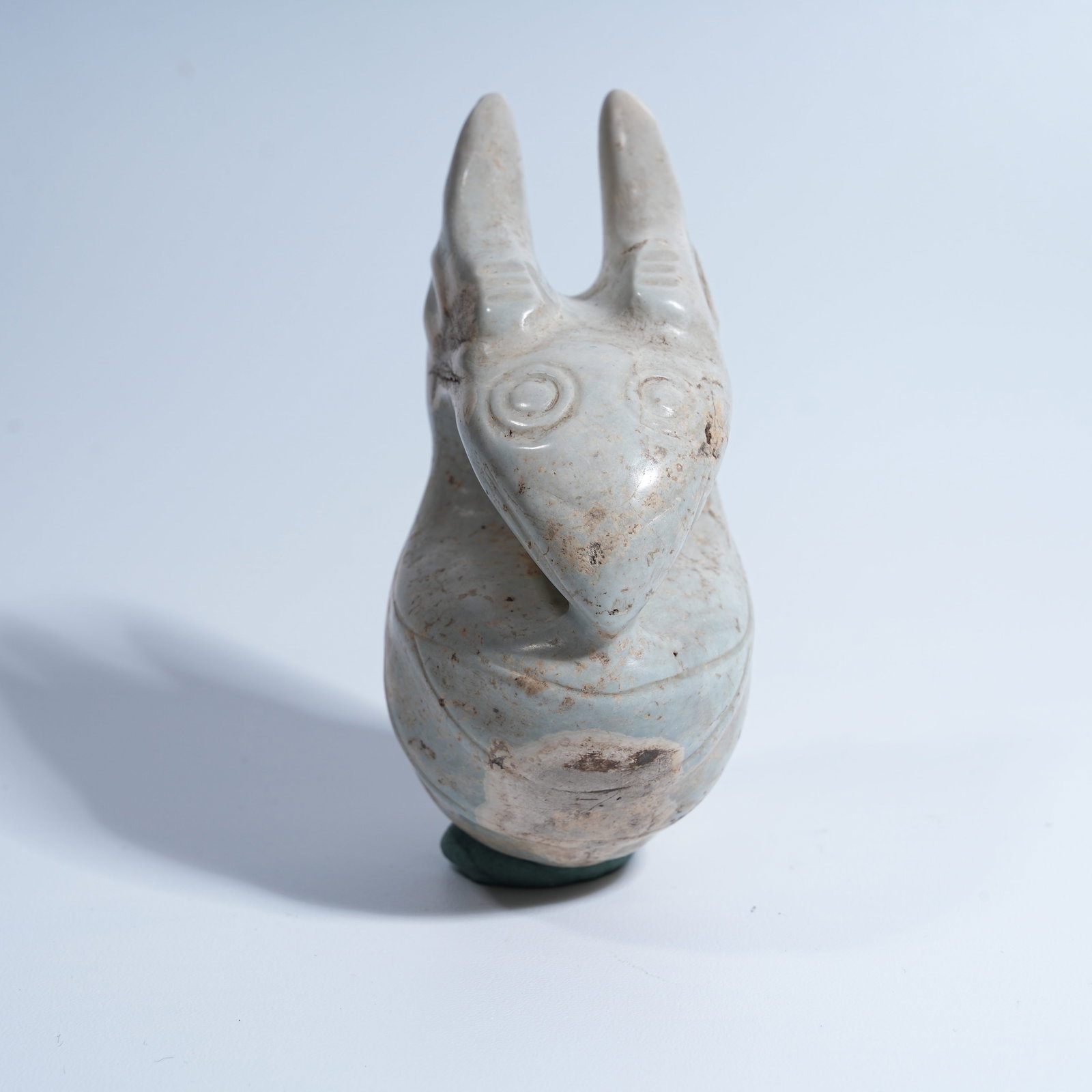 A HONGSHAN CULTURE ARCHAIC JADE PIG-DRAGON PENDANT: Hongshan Culture archaic jade pig-dragon pendant