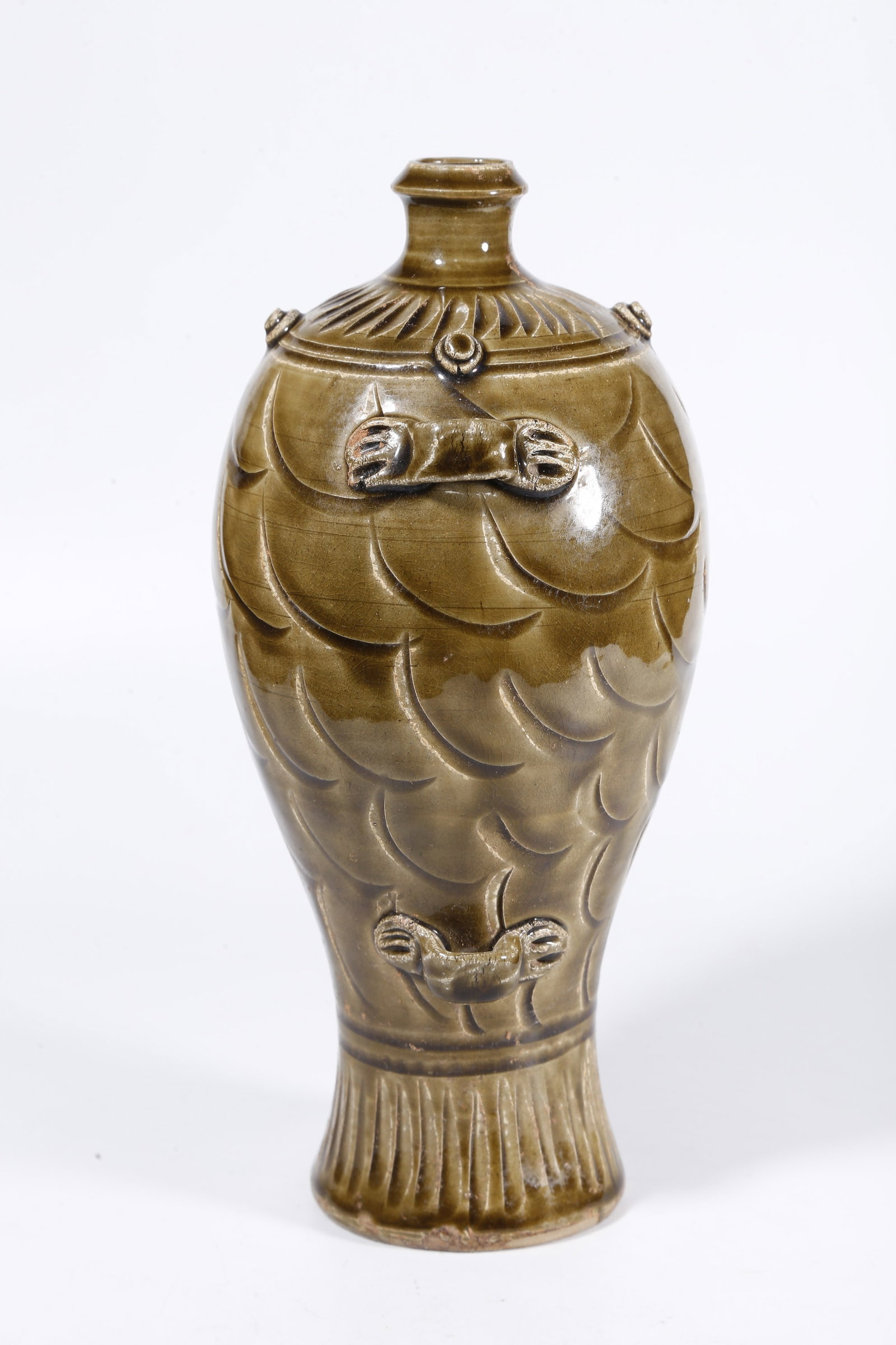 A YAOZHOU WARE STRAP-HANDLED BOTTLE - 4
