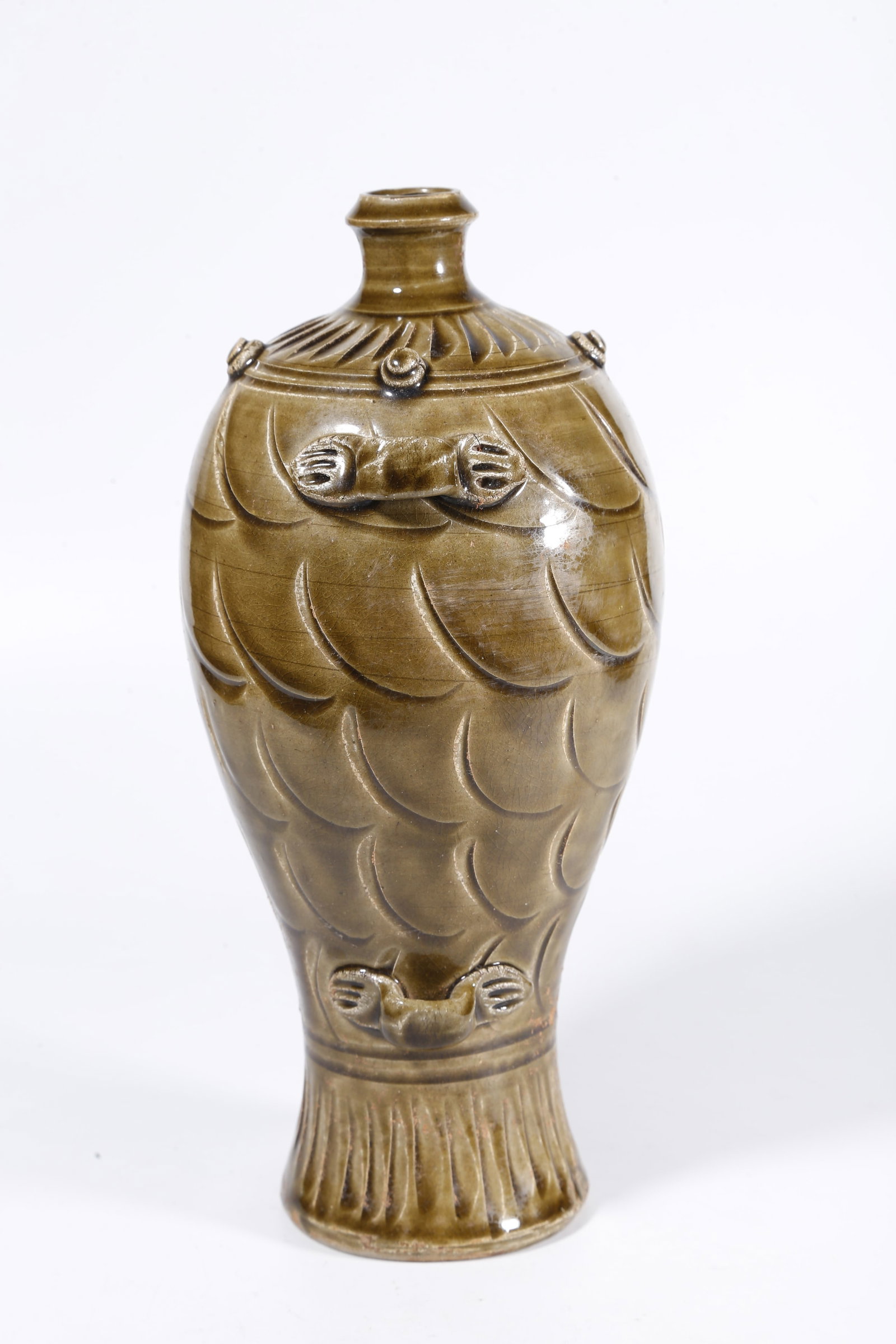 A YAOZHOU WARE STRAP-HANDLED BOTTLE - 6