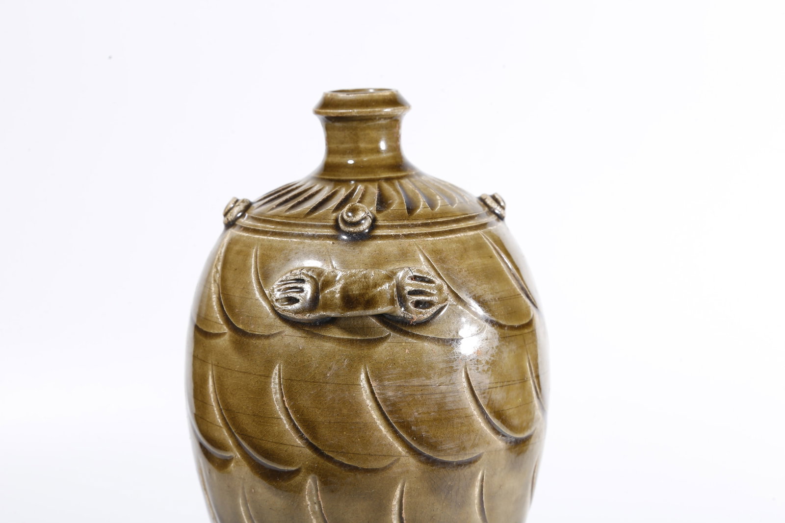 A YAOZHOU WARE STRAP-HANDLED BOTTLE - 7