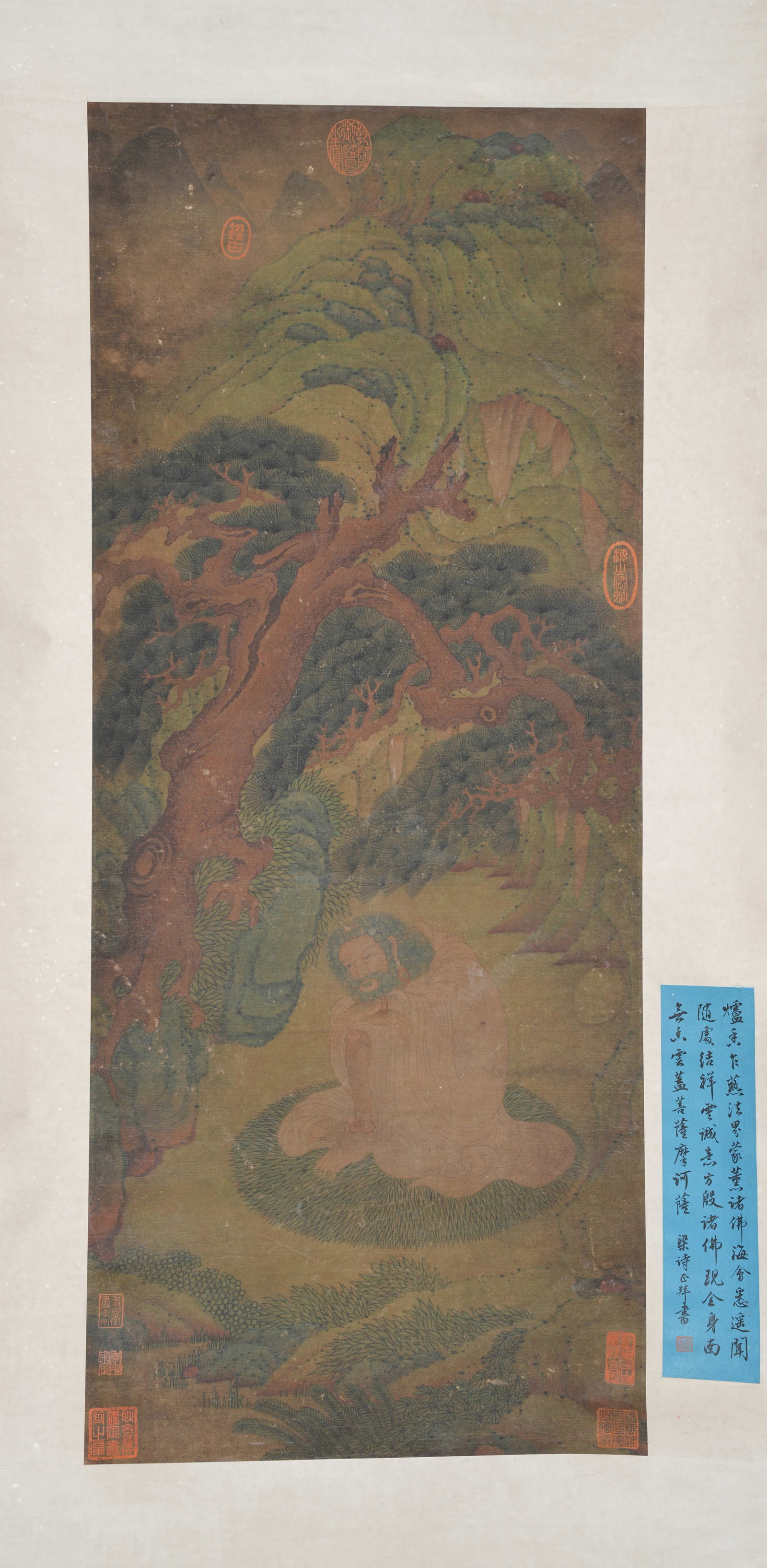 A ARHAT PAINTING ON PAPER BY ANONYMOUS. (1 of 10)